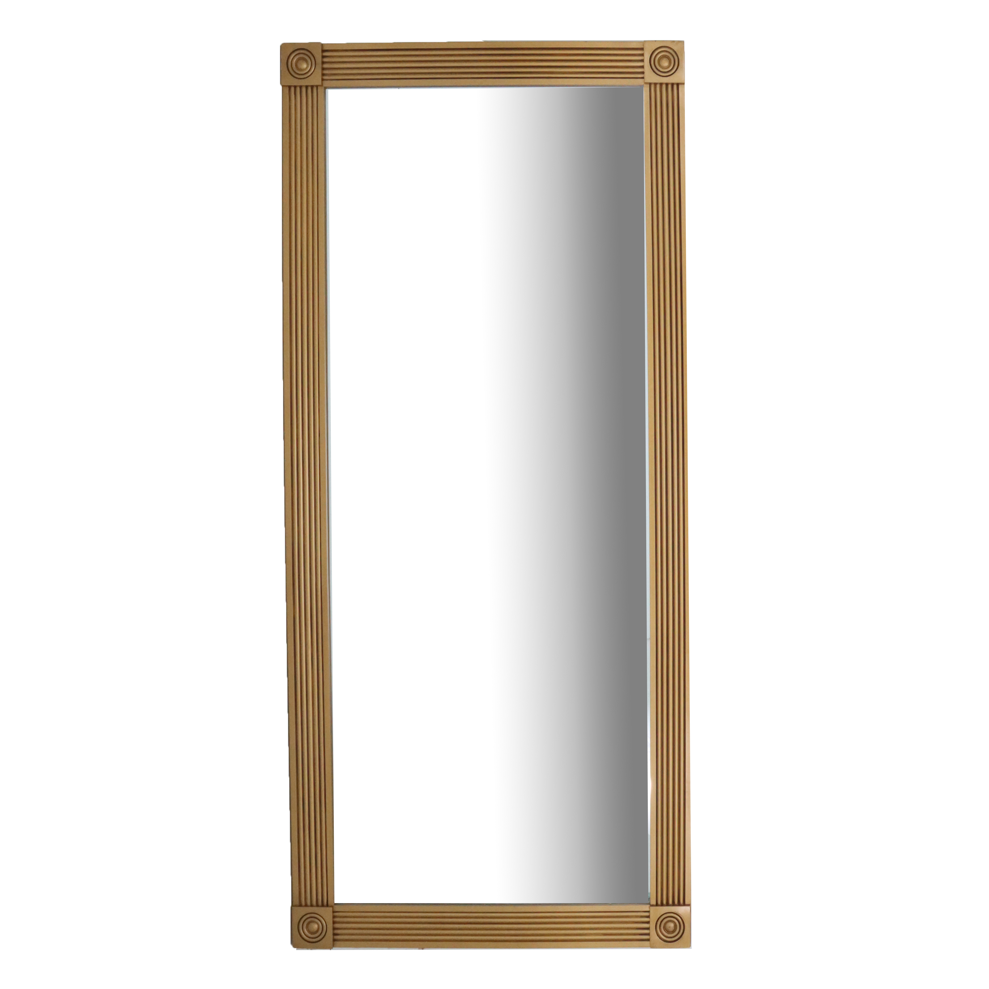 Neoclassical Style Gilt Framed Full-Length Wall Mirror
