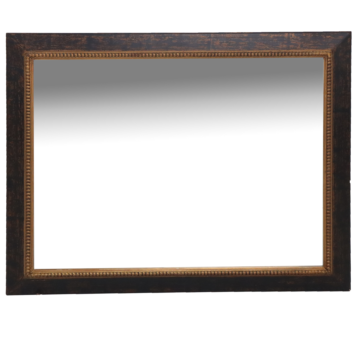 Hanging Wall Mirror with Gilt Beaded Frame