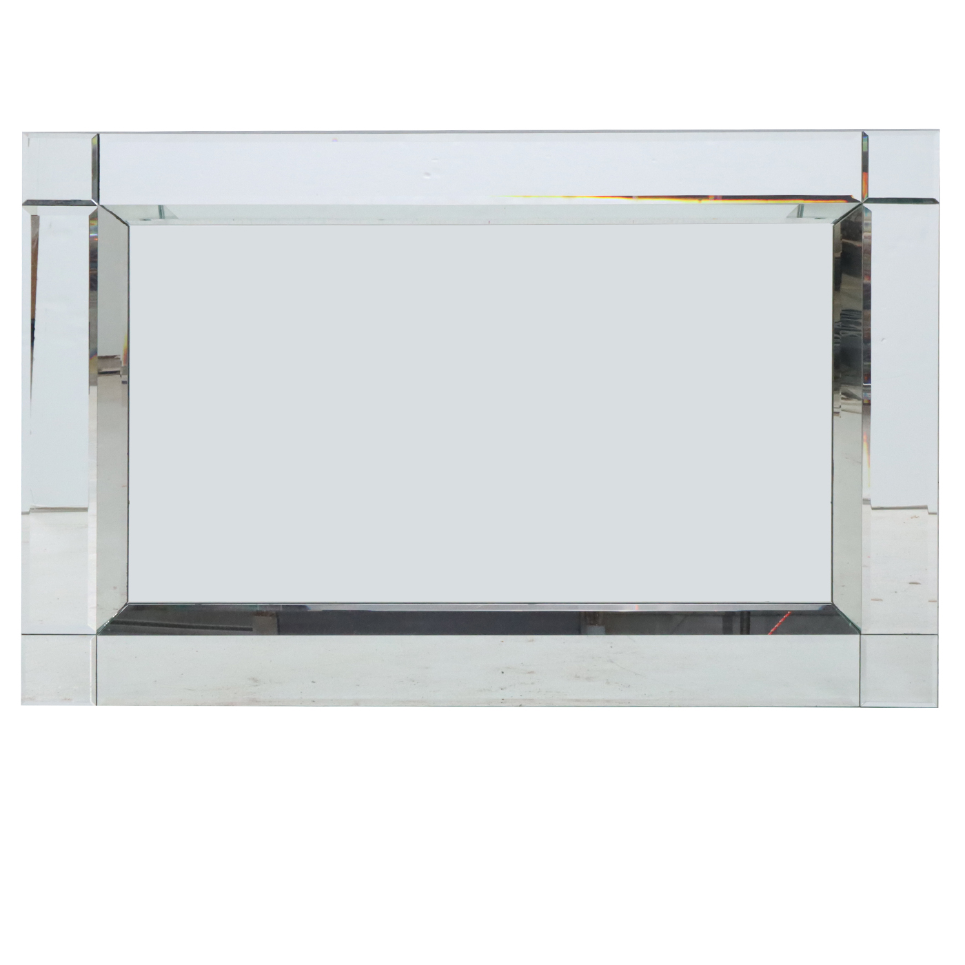Beveled Glass Hanging Wall Mirror