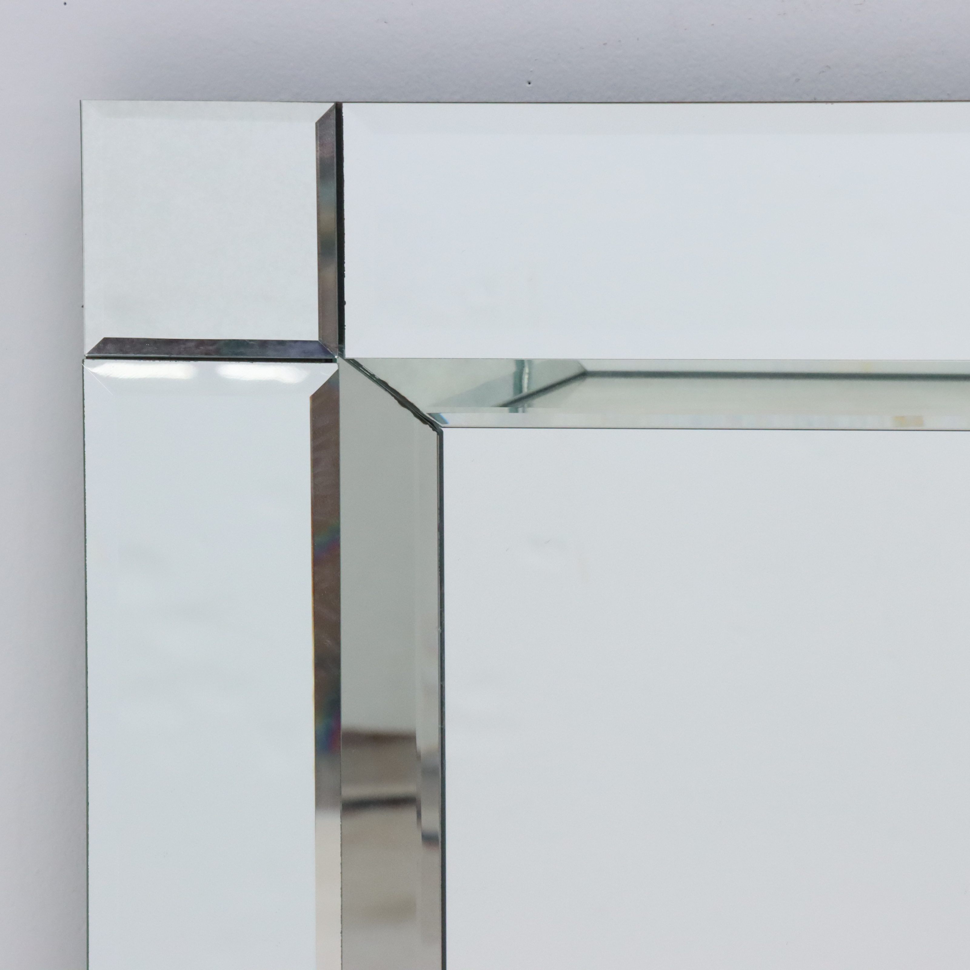 Beveled Glass Hanging Wall Mirror