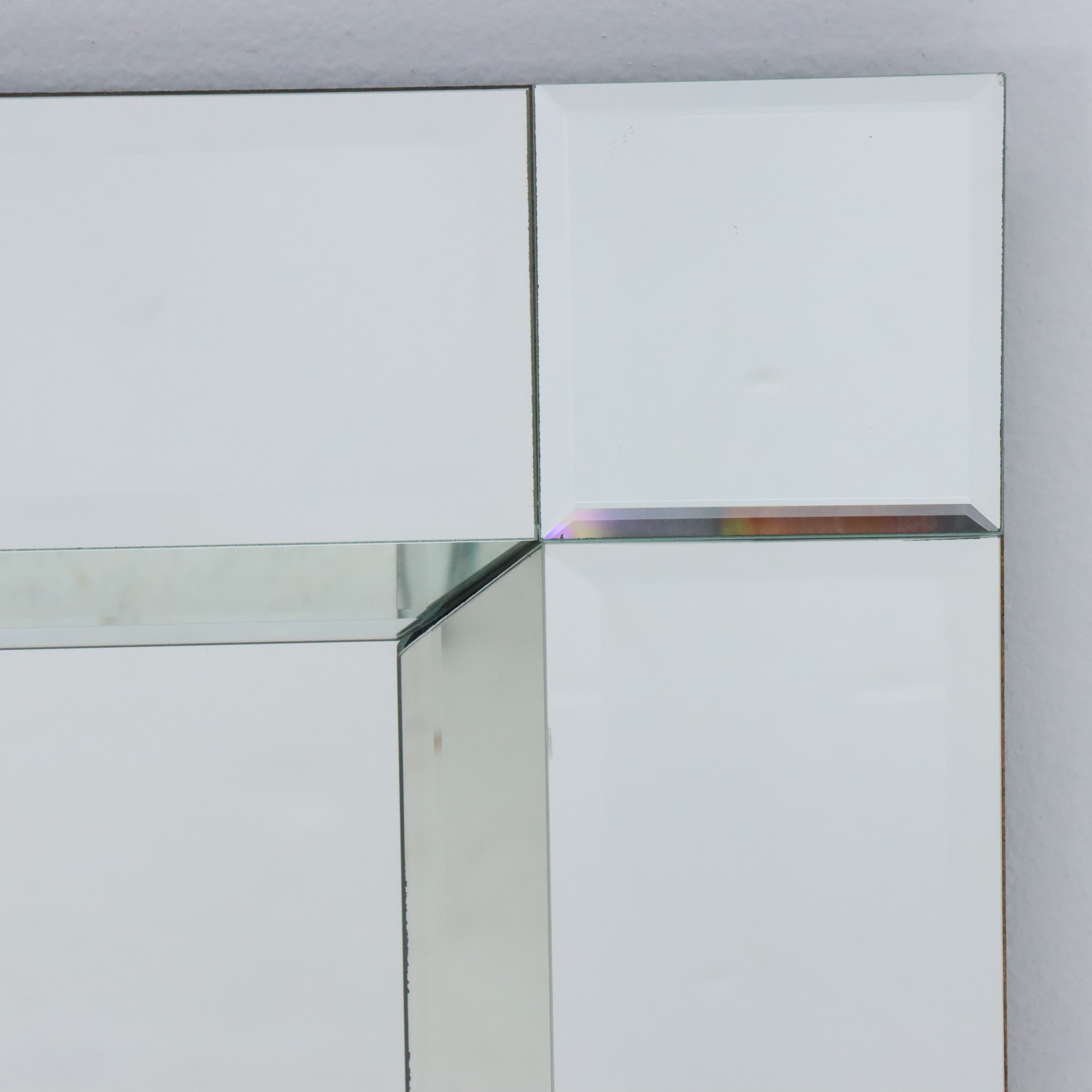 Beveled Glass Hanging Wall Mirror