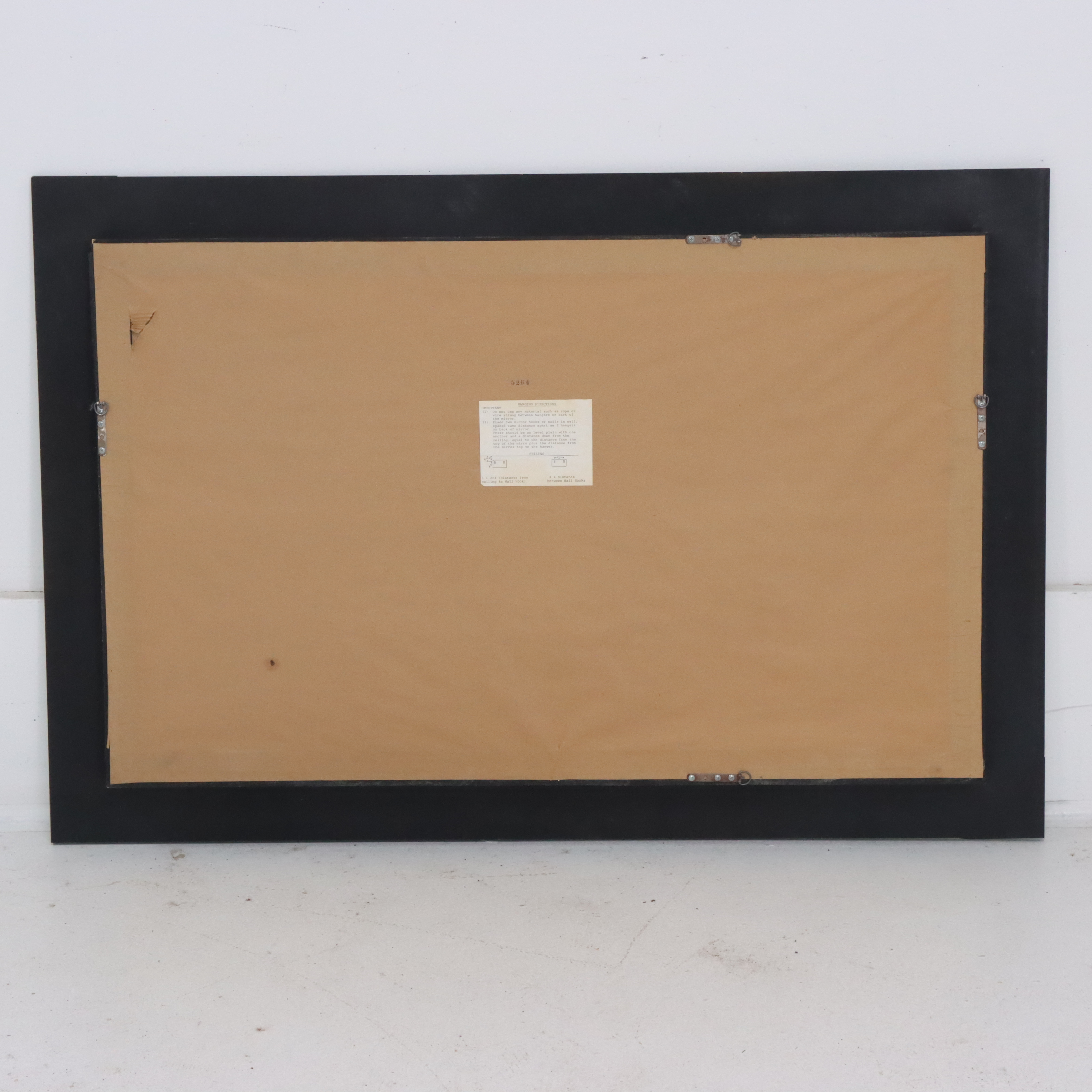 Beveled Glass Hanging Wall Mirror