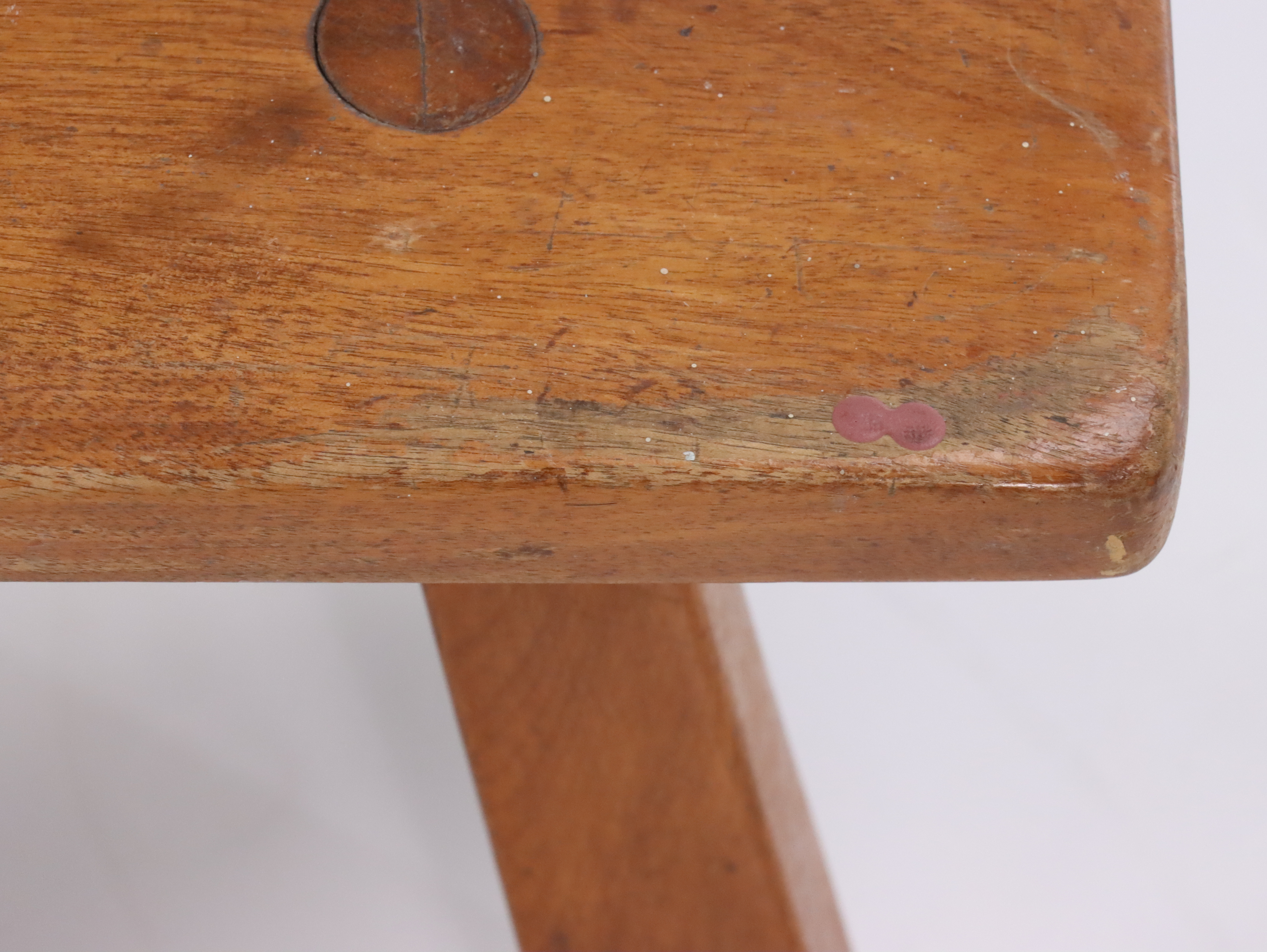 Antique Wooden Children's Rocking Chair with Handcrafted Footstools