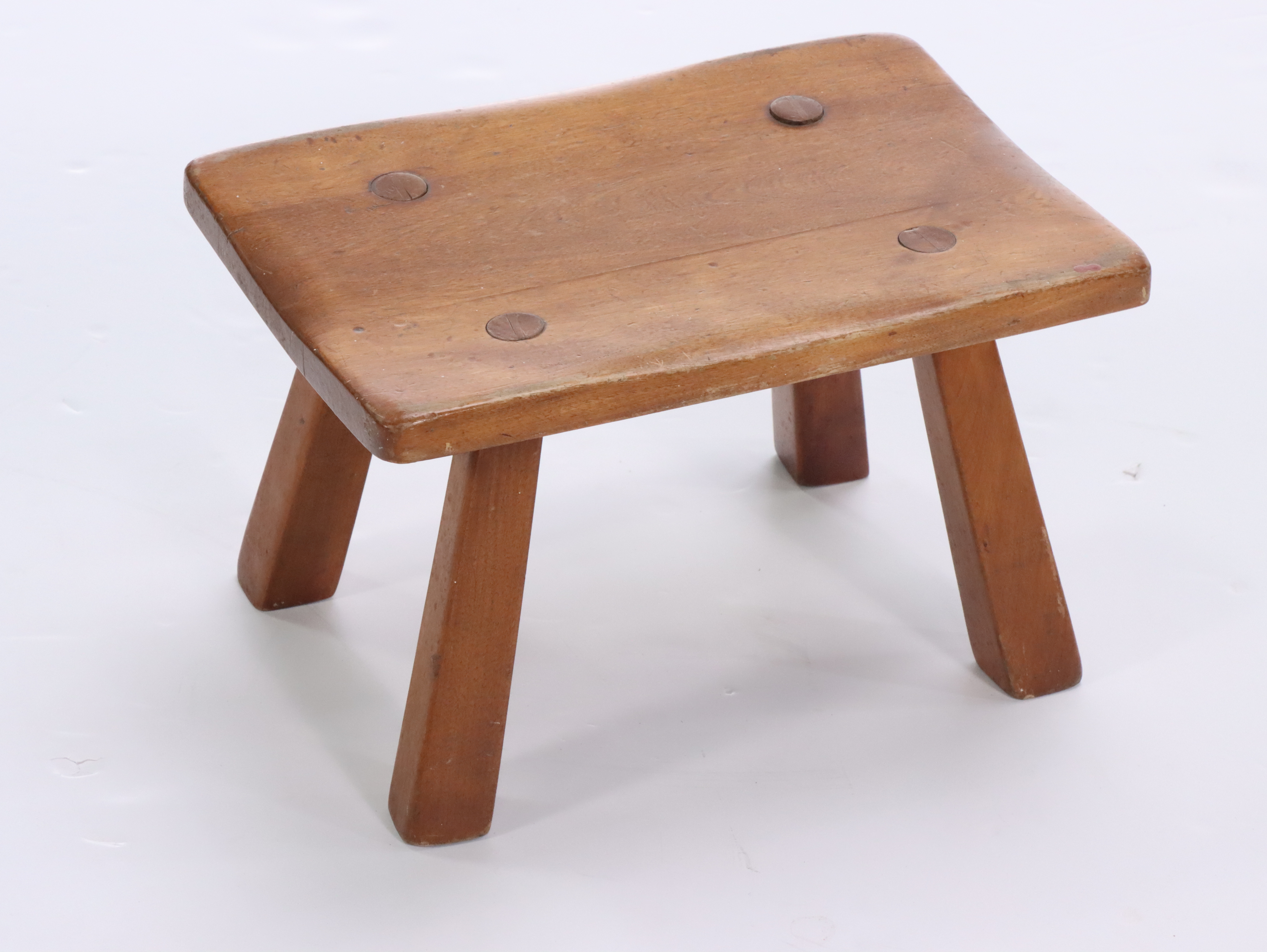 Antique Wooden Children's Rocking Chair with Handcrafted Footstools