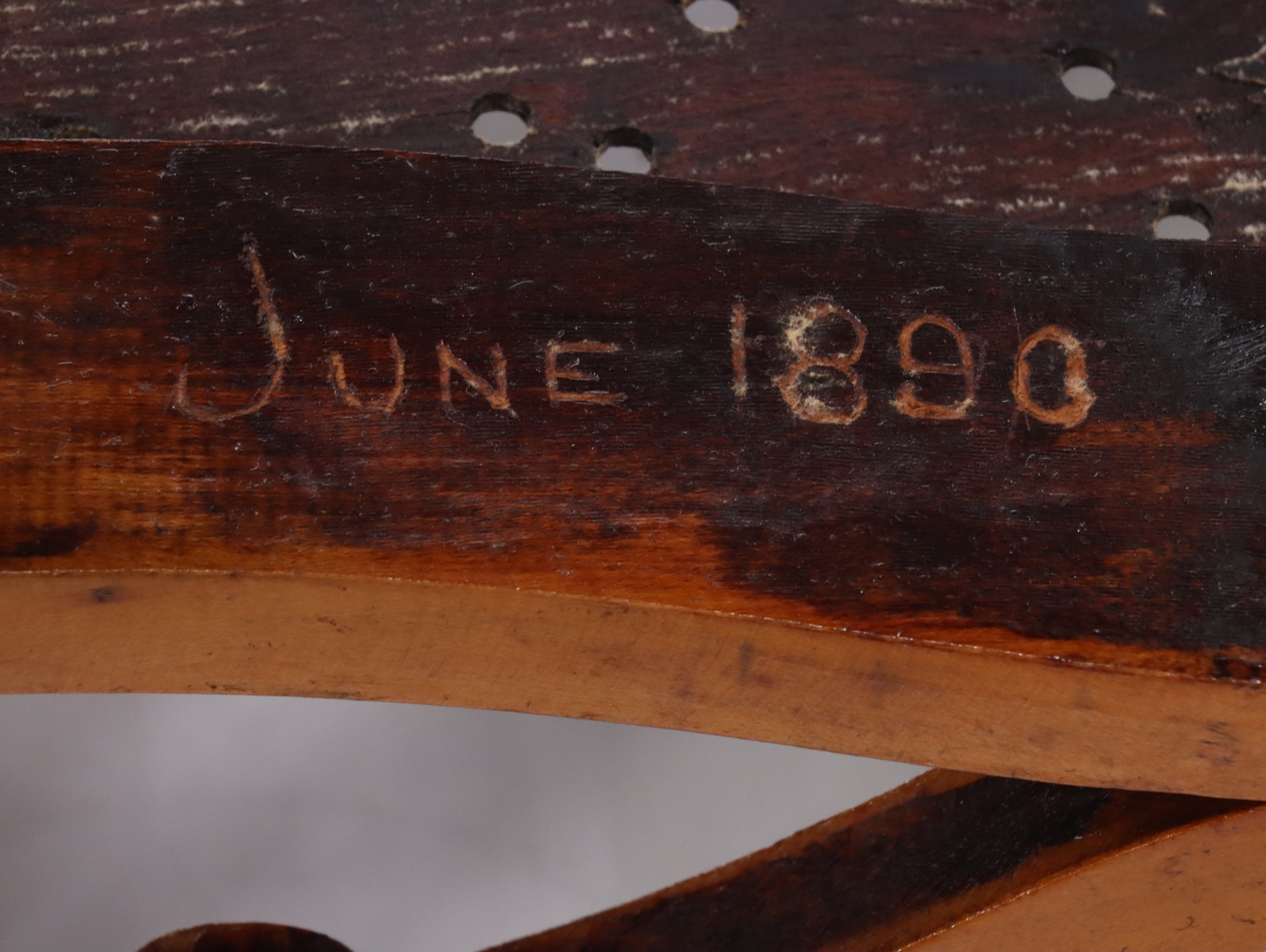 Antique Wooden Children's Rocking Chair with Handcrafted Footstools