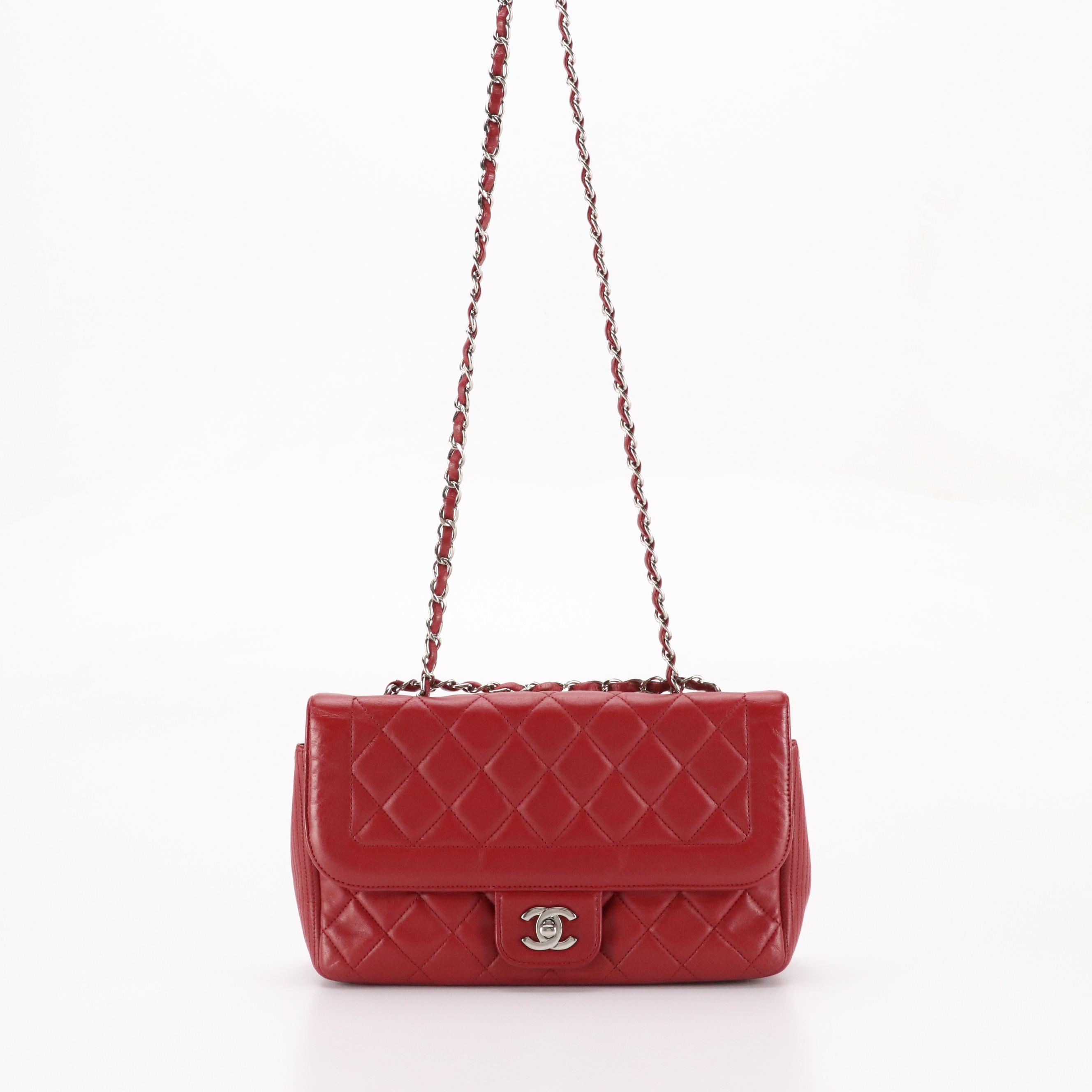 Chanel Classic Single Flap Small Shoulder Bag in Quilted Lambskin Leather