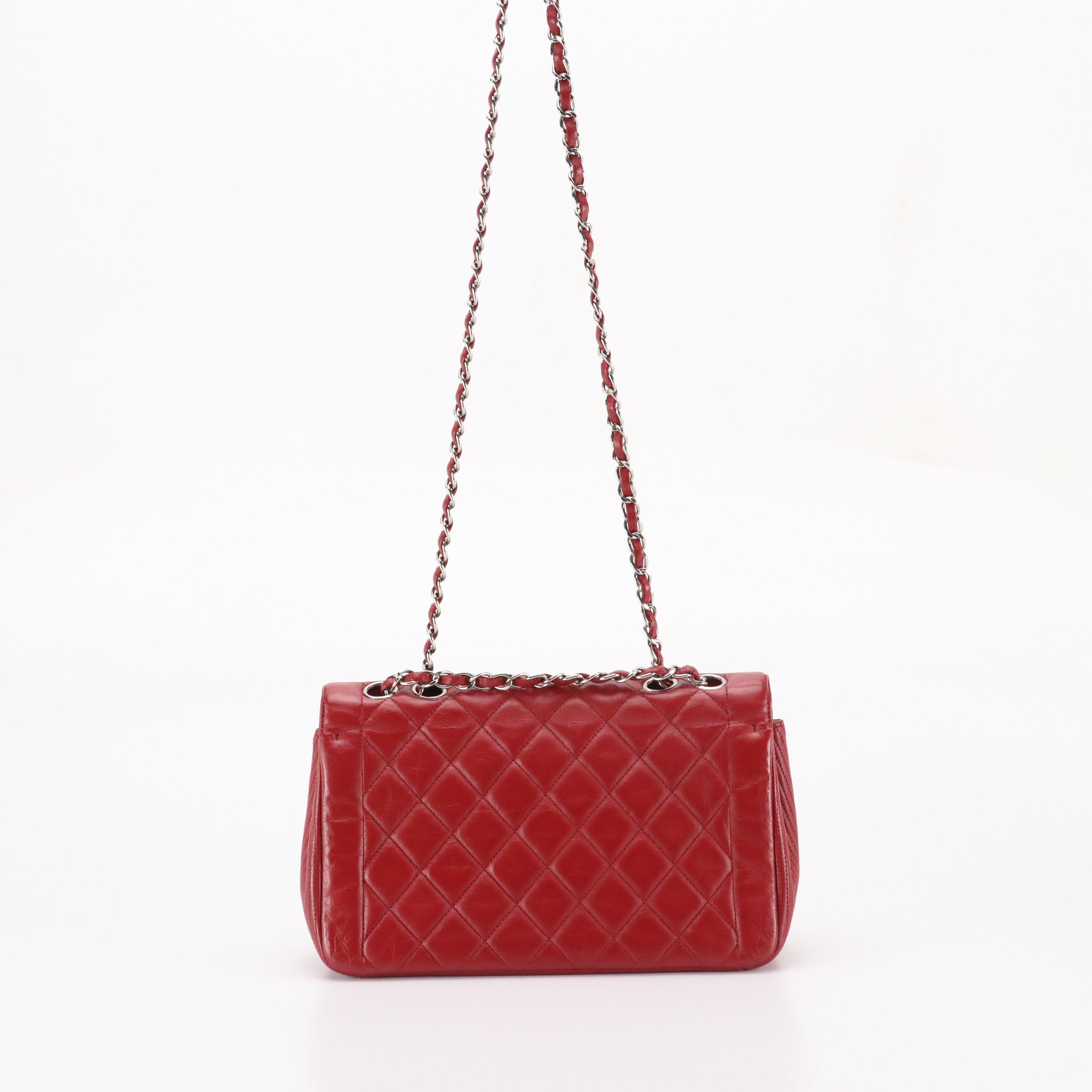 Chanel Classic Single Flap Small Shoulder Bag in Quilted Lambskin Leather