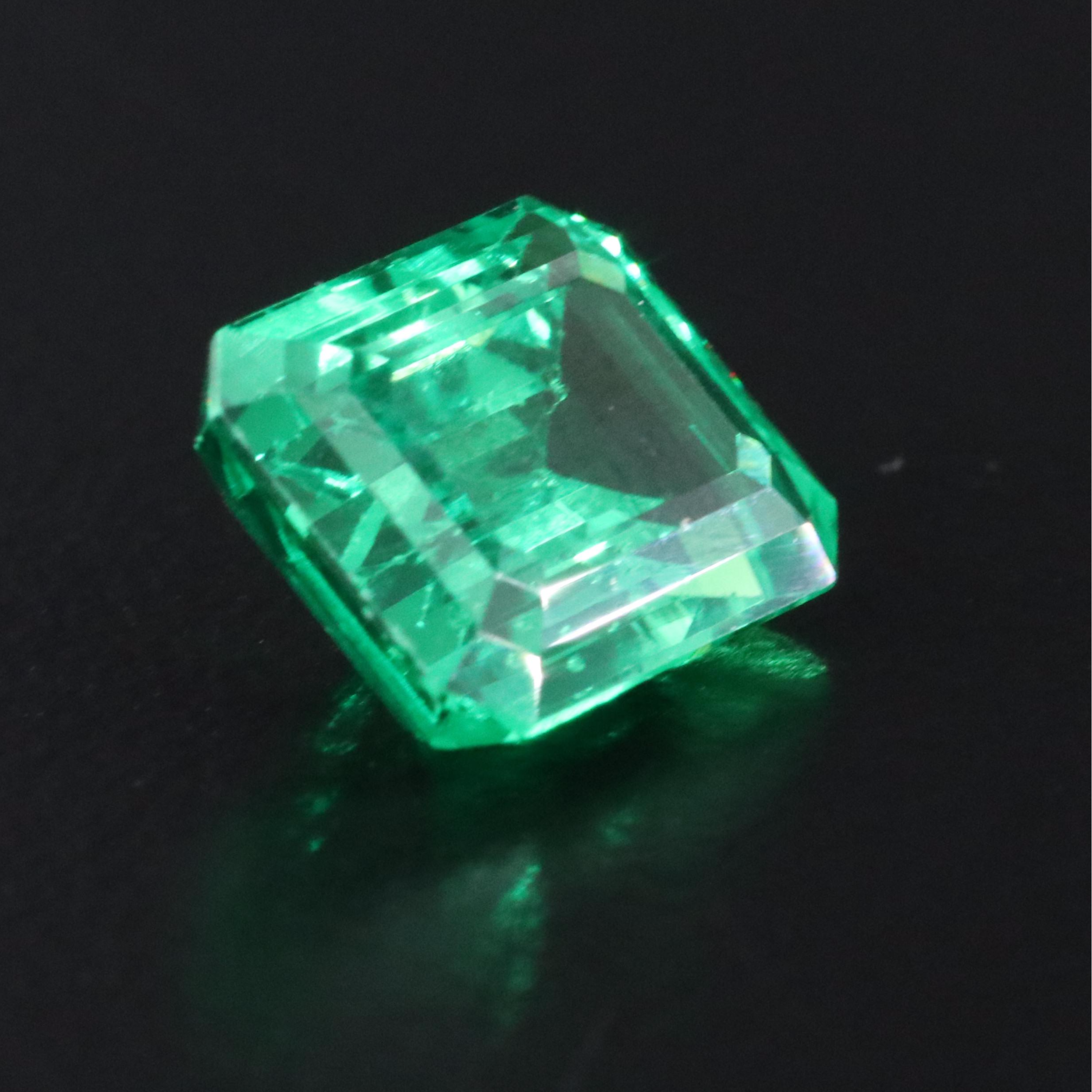 Loose 5.23 CT Lab Grown Emerald