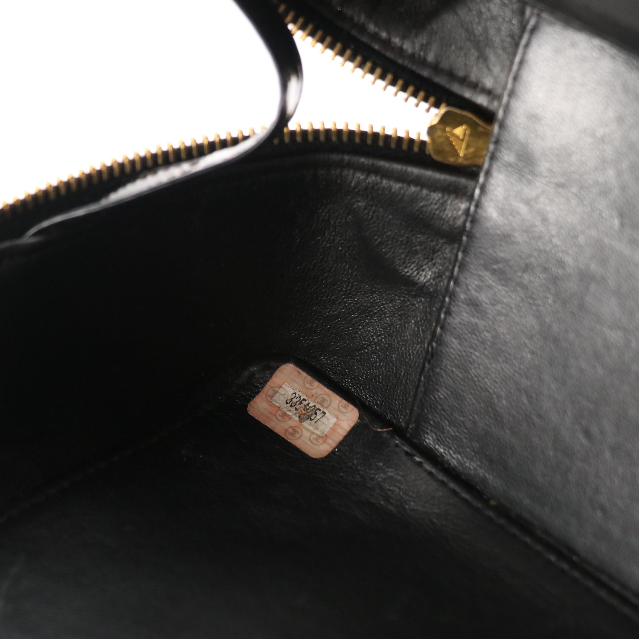 Chanel Two-Way Lunch Box Bag in Quilted Patent Leather