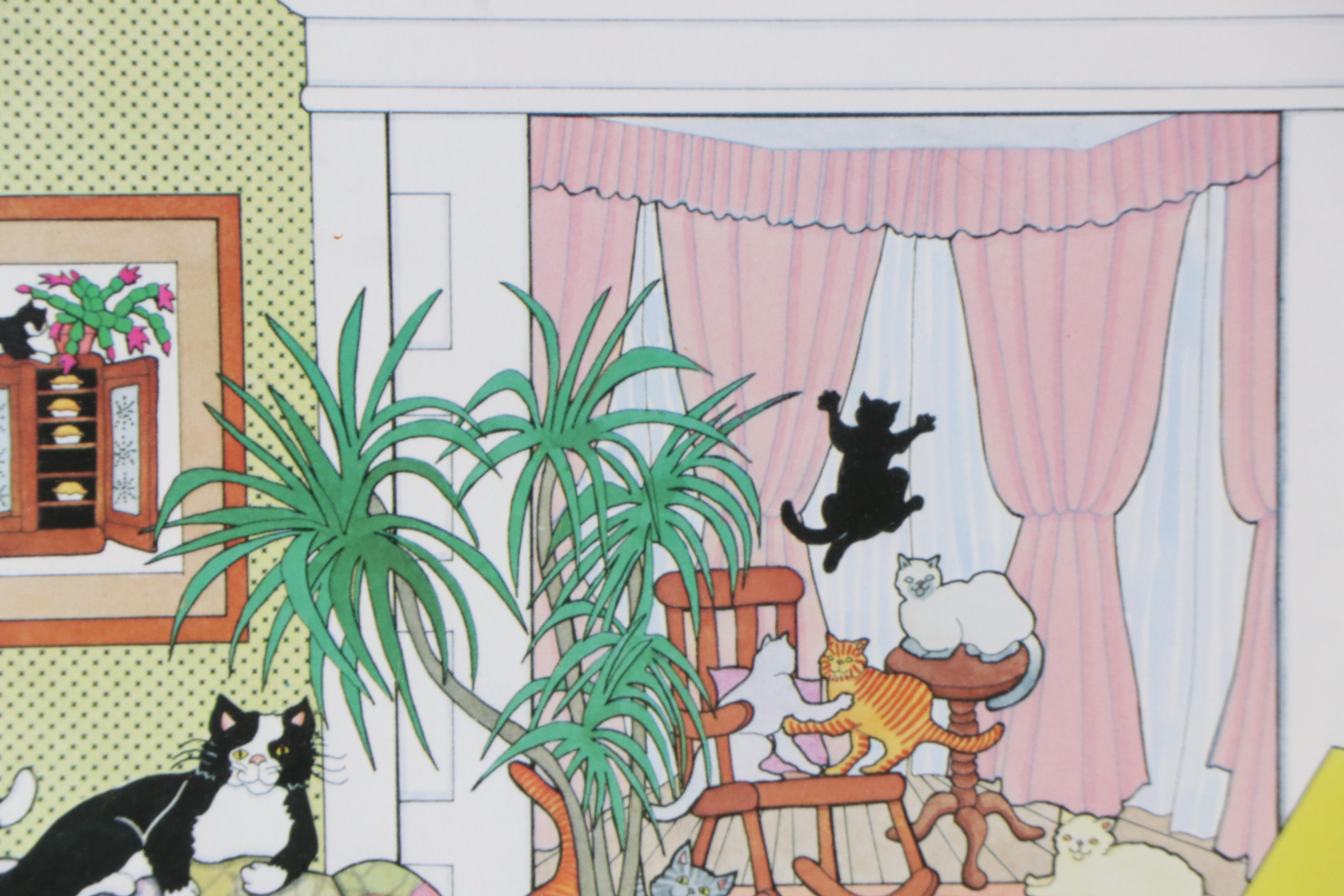 Frances Greenberg Digital Print "Cats Cats Cats"