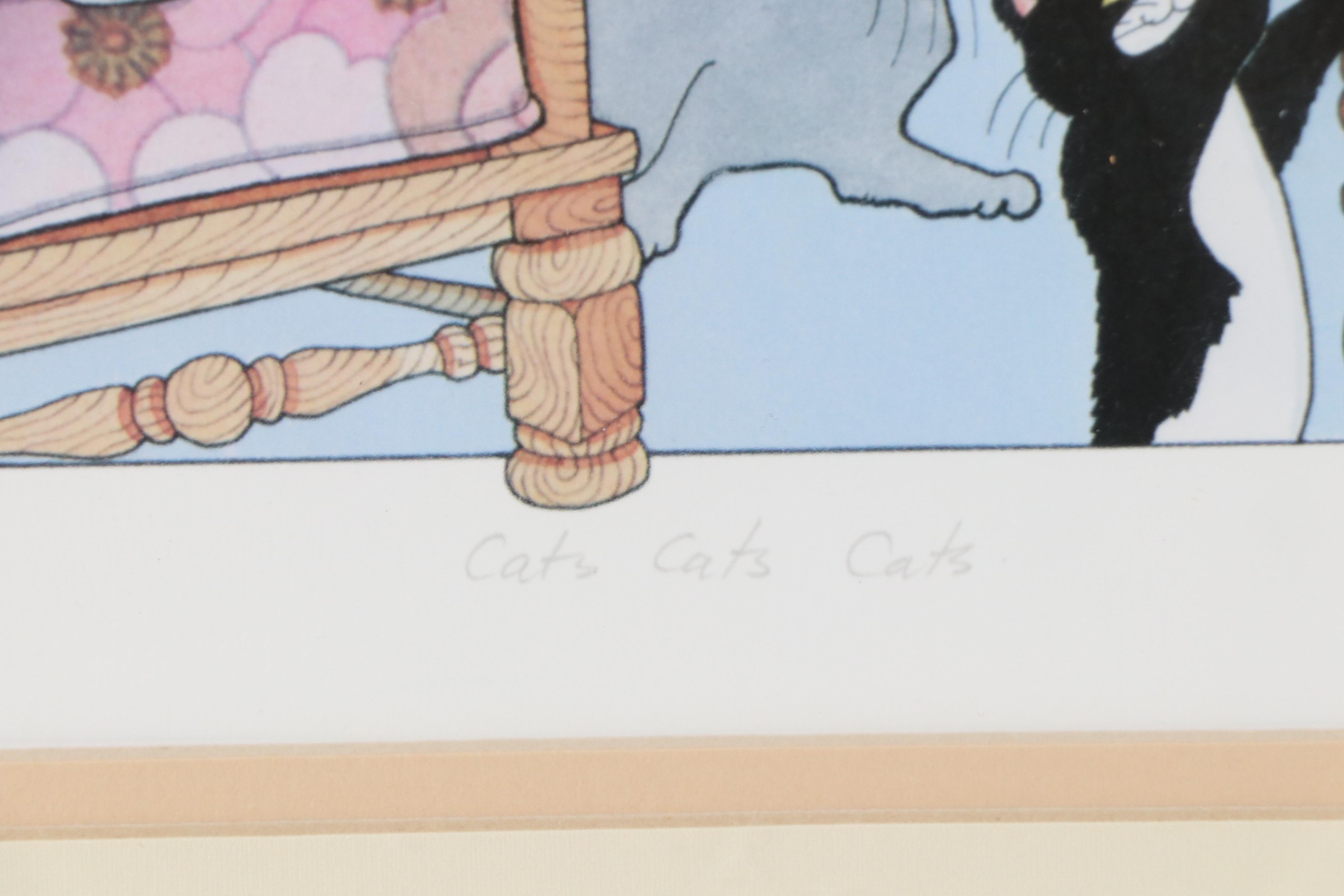 Frances Greenberg Digital Print "Cats Cats Cats"