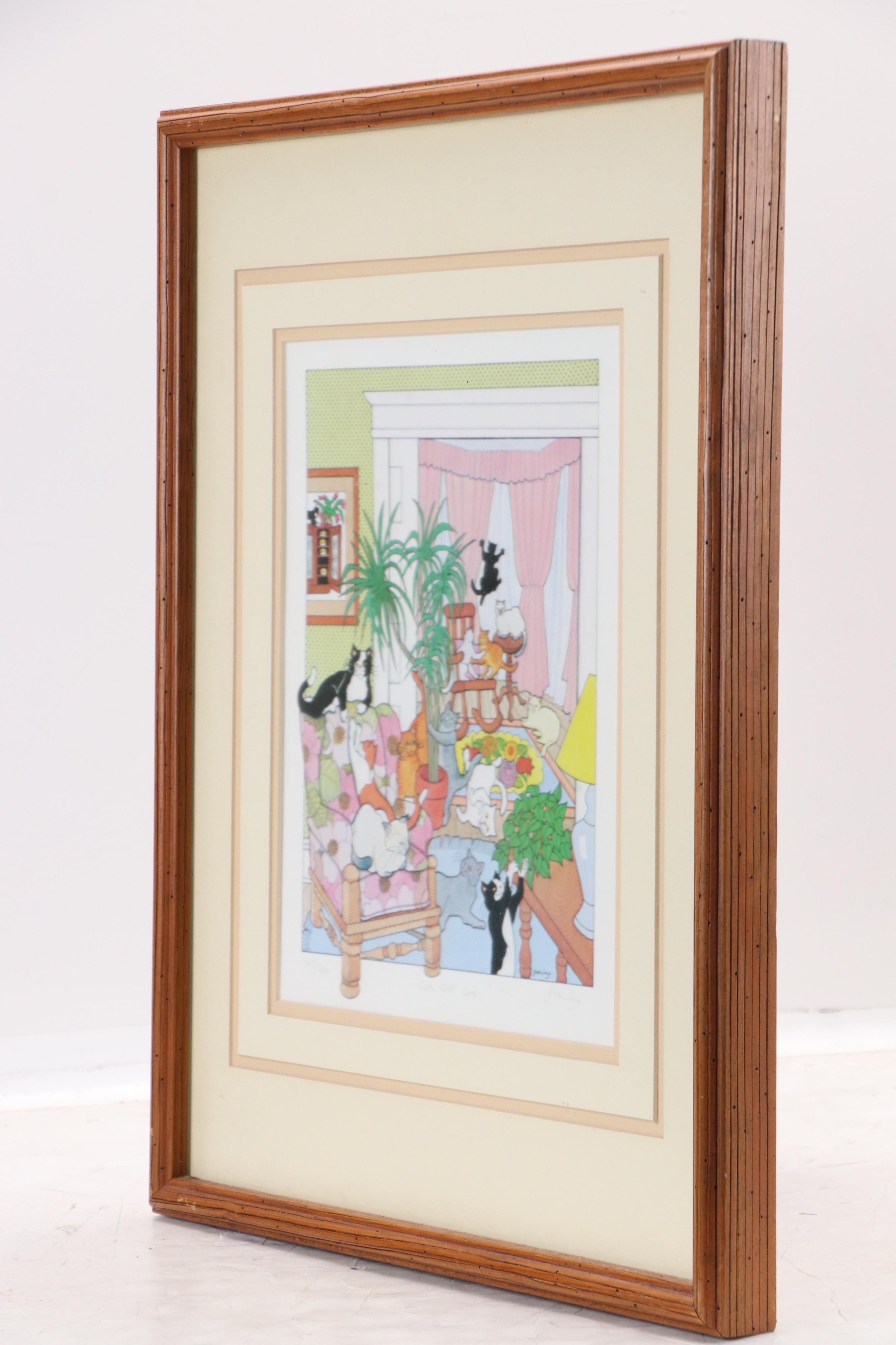 Frances Greenberg Digital Print "Cats Cats Cats"