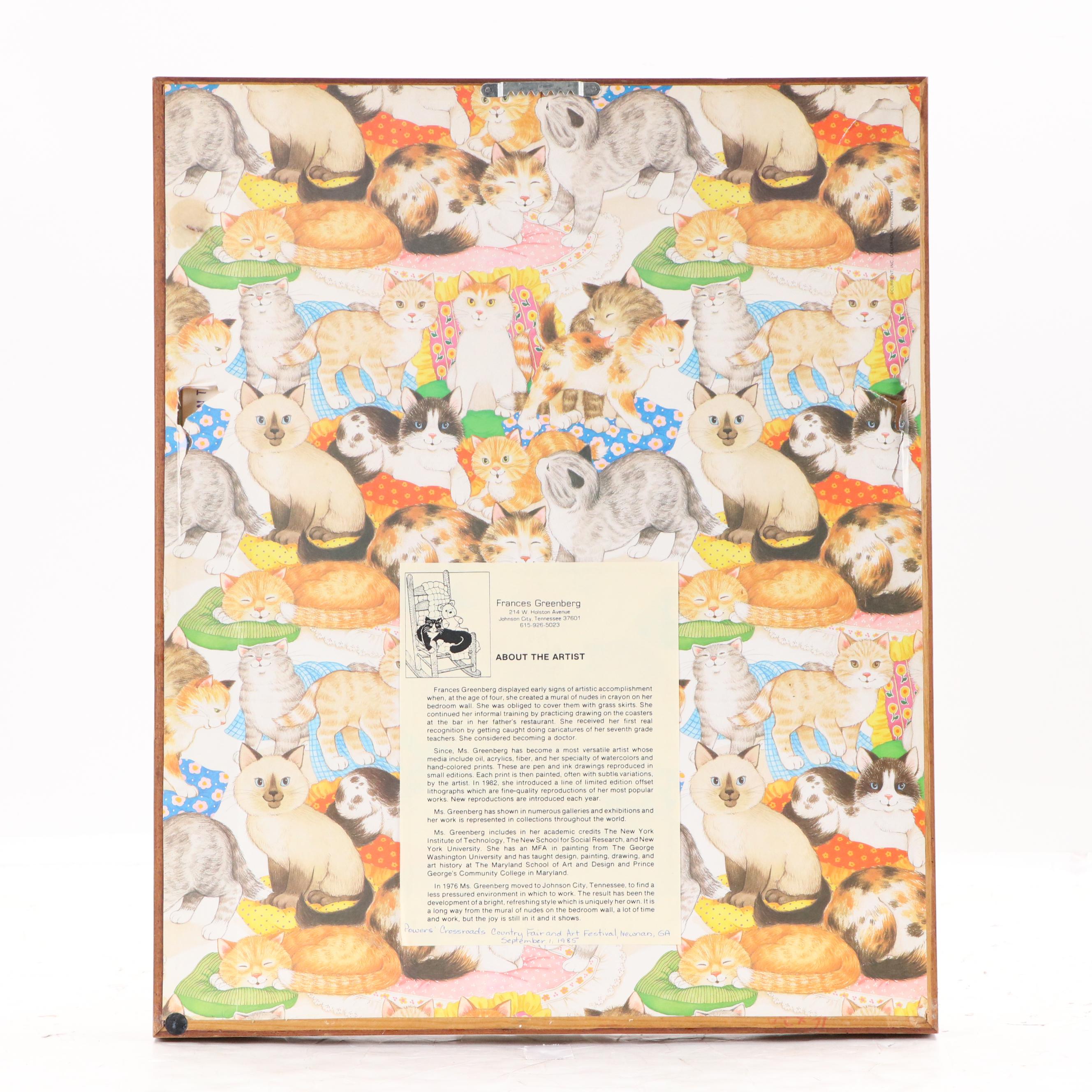 Frances Greenberg Digital Print "Cats Cats Cats"