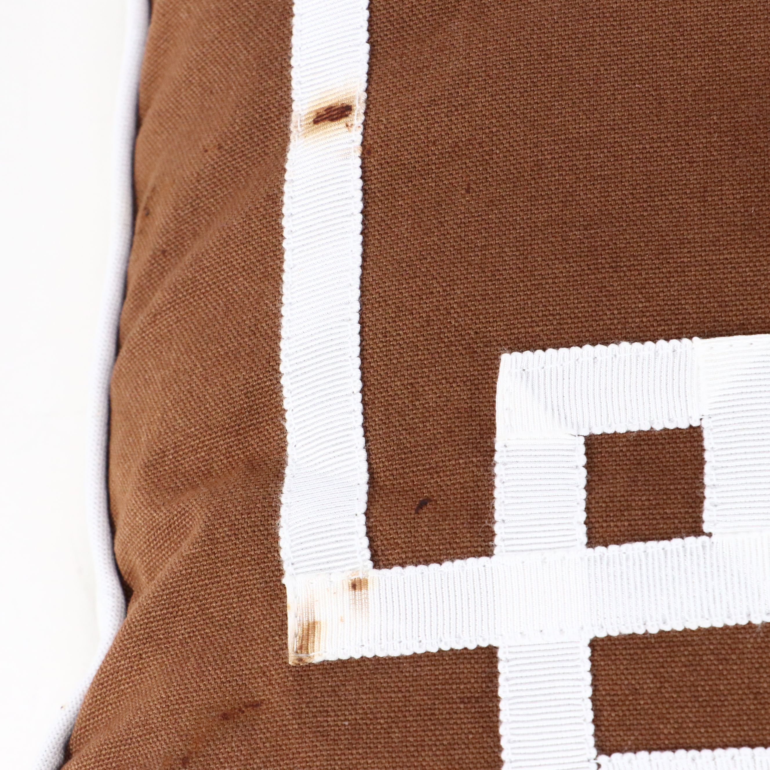 Dwell Studio Brown and White Accent Pillows