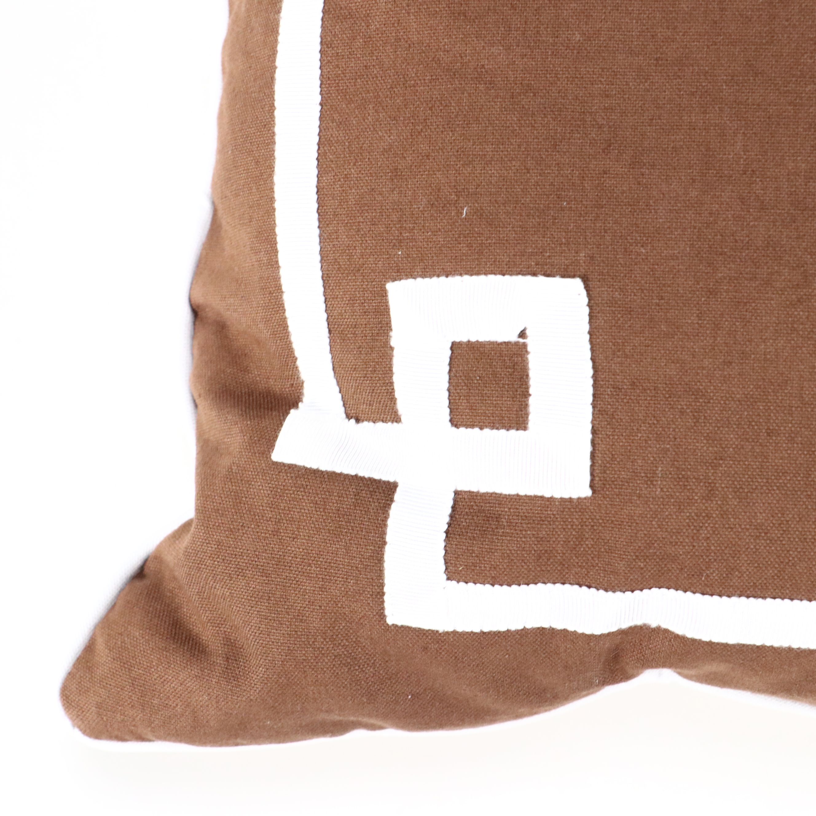Dwell Studio Brown and White Accent Pillows