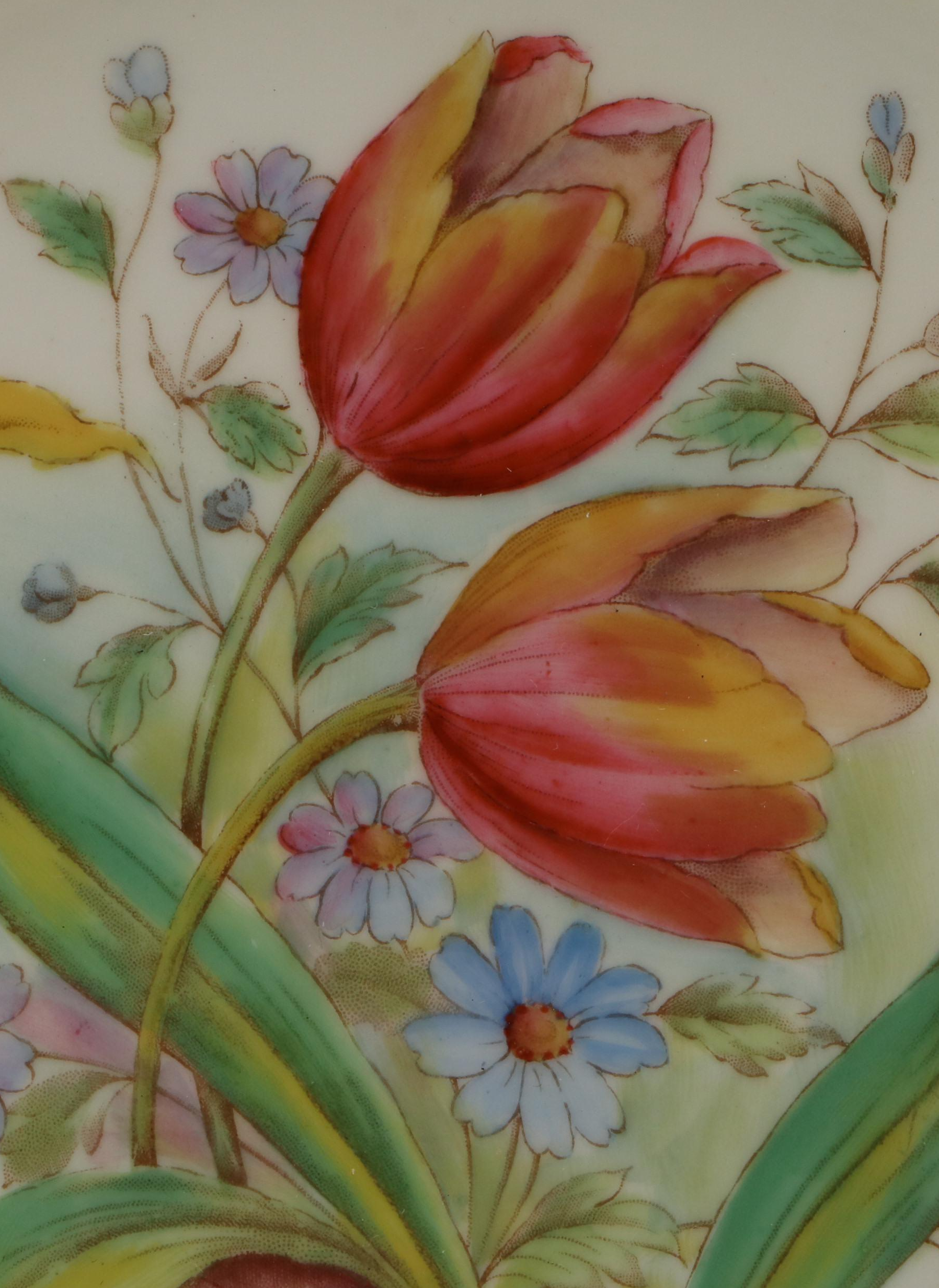 Vintage Aynsley English Bone Floral Pattern China Plates, Circa 1939