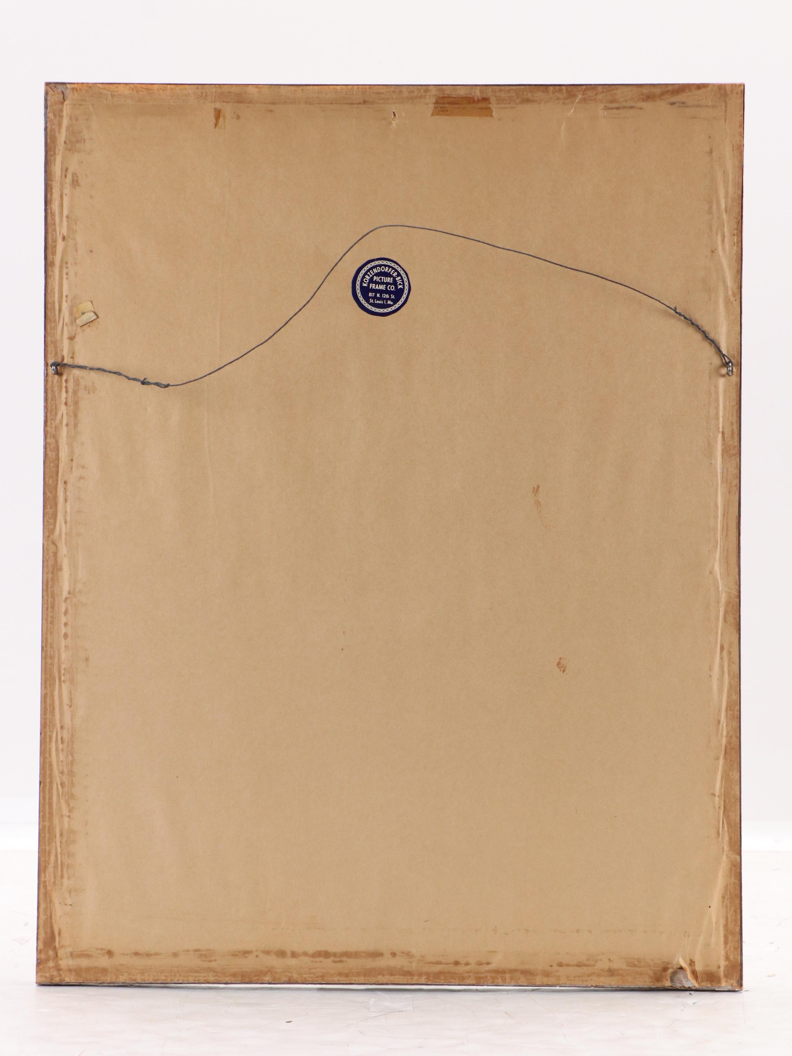 Paul Geissler Hand-Colored Etching of Madison Hall, Princeton University