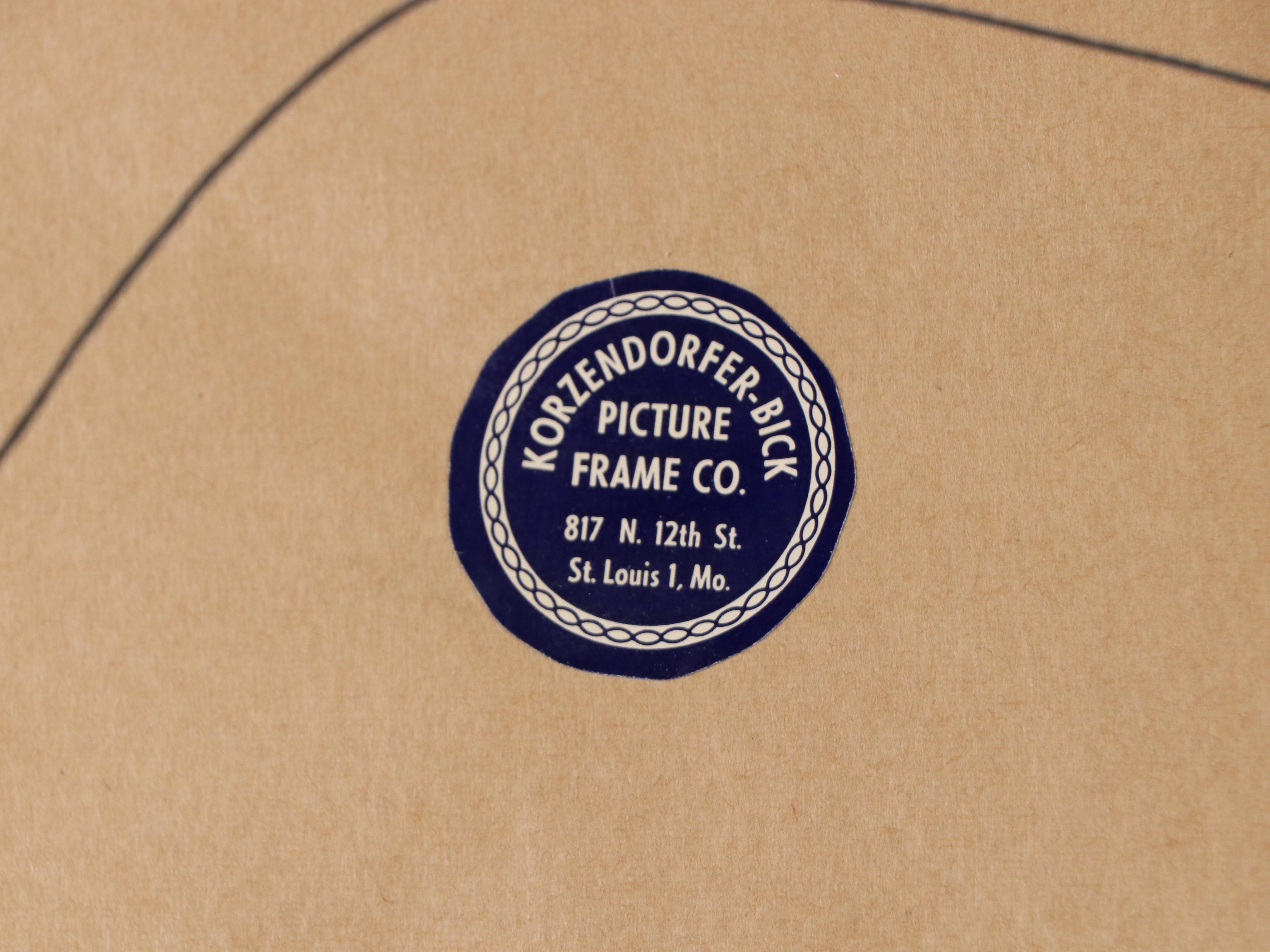 Paul Geissler Hand-Colored Etching of Madison Hall, Princeton University