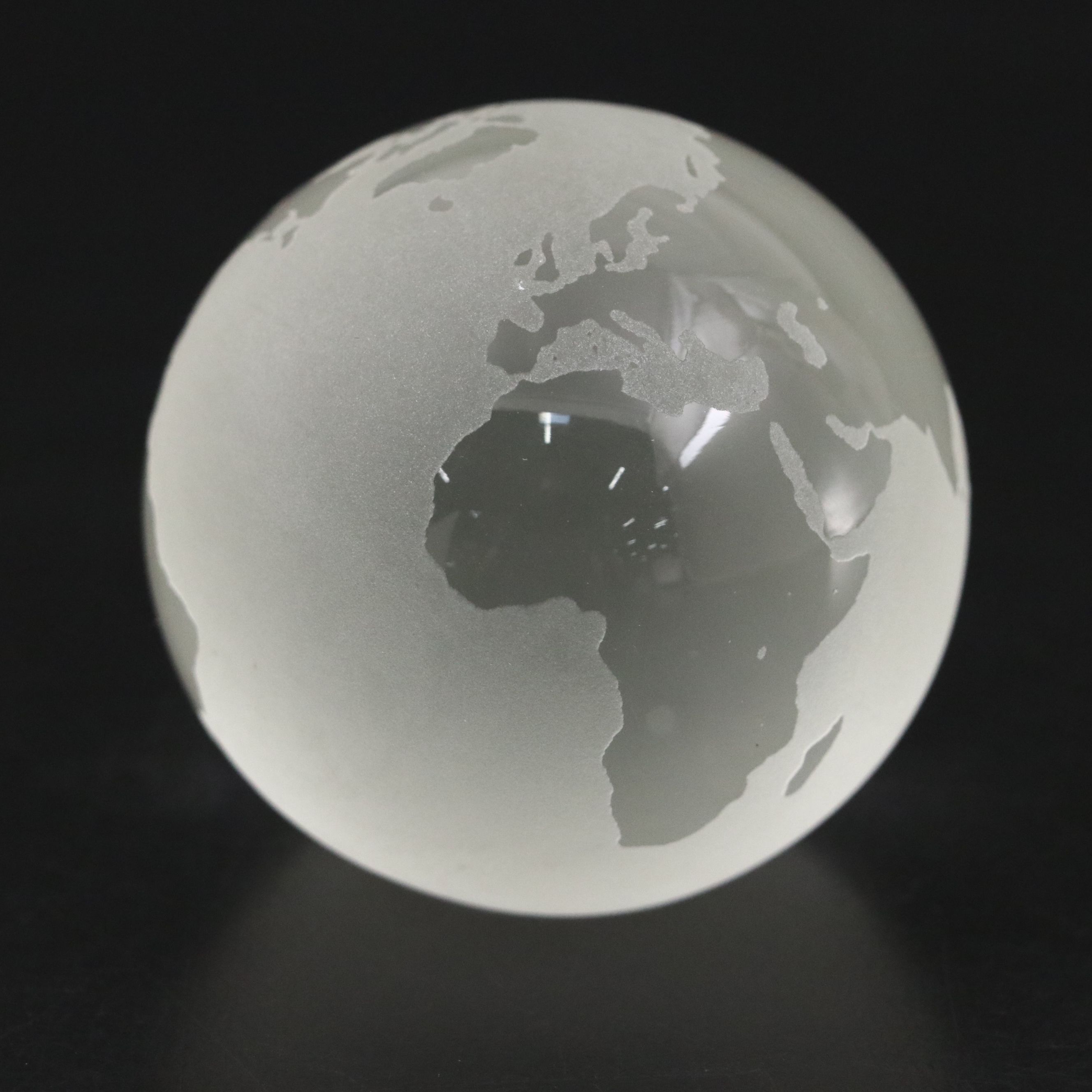 Tiffany & Co. Crystal Globe Paperweight
