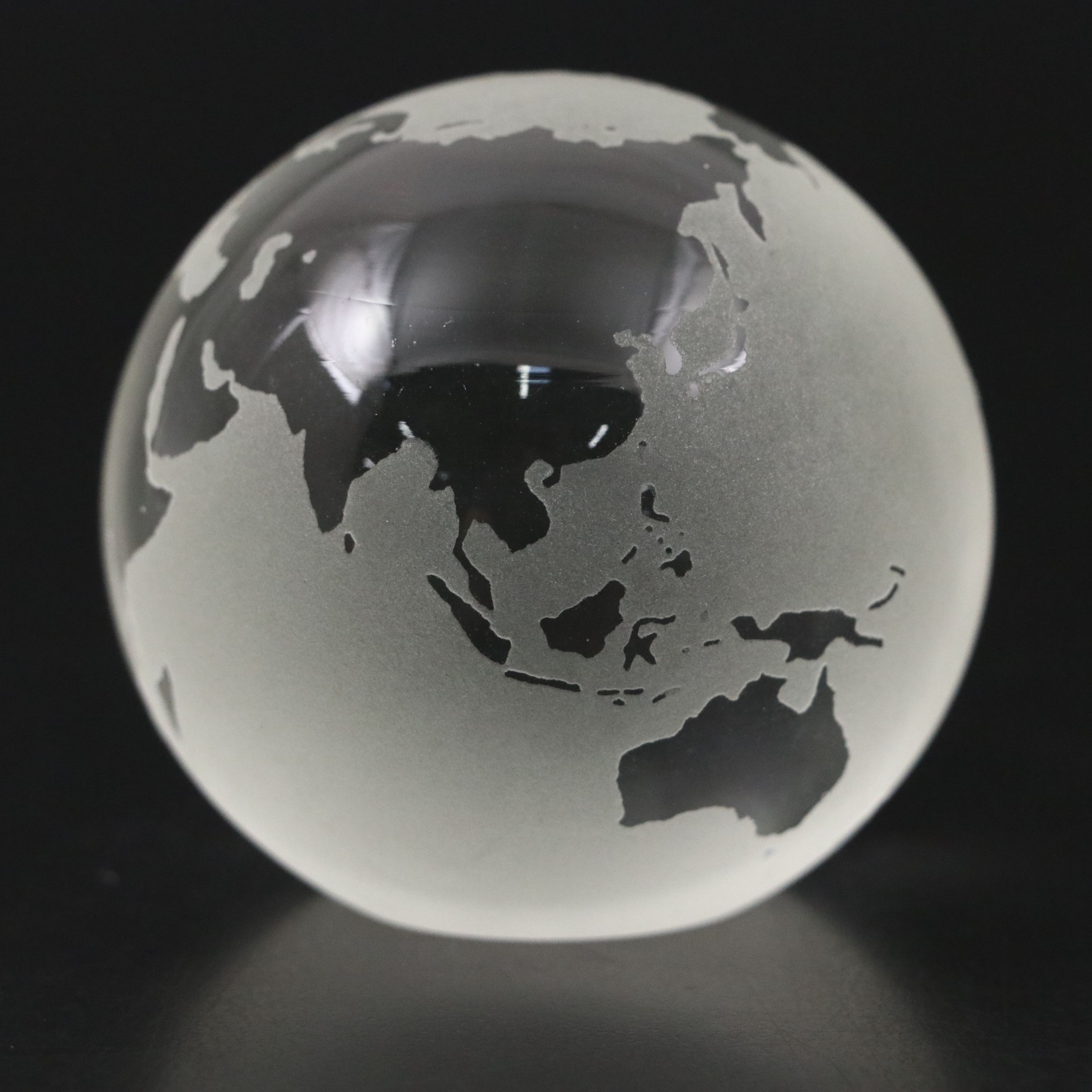 Tiffany & Co. Crystal Globe Paperweight