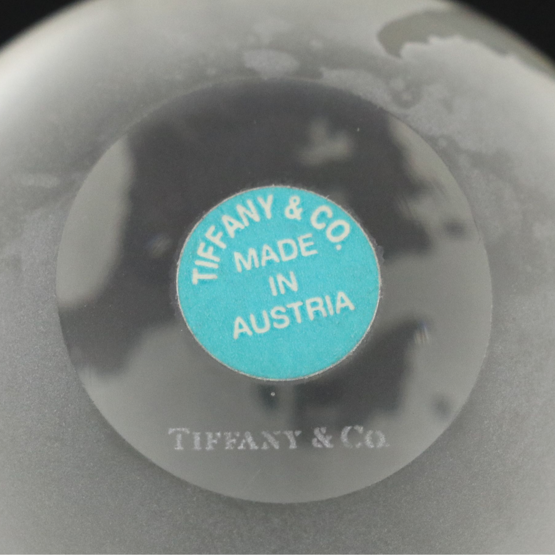 Tiffany & Co. Crystal Globe Paperweight