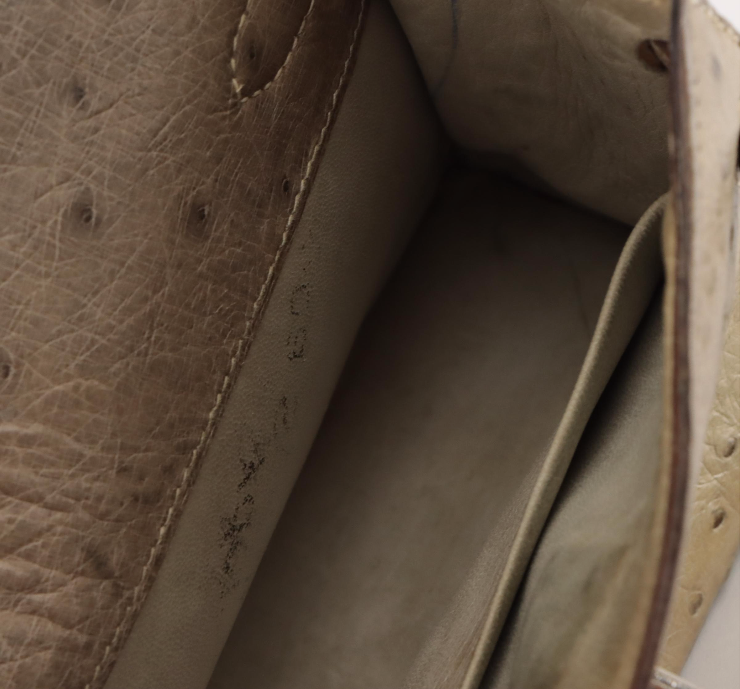 Vintage Ostrich Leather Bifold Wallet, Shoulder Bag  and Two-Way Bag