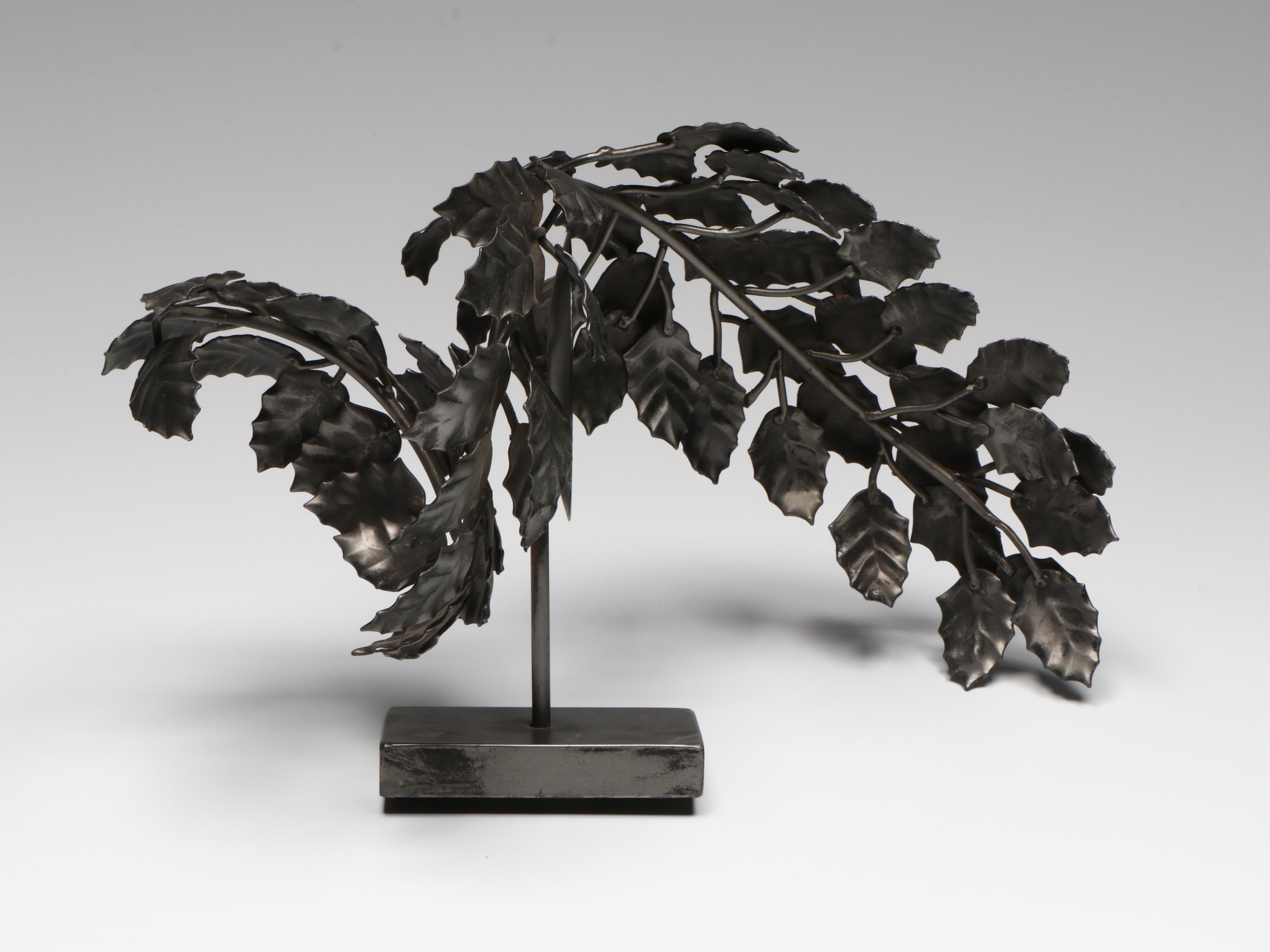 Vining Wrought Metal Candle Wall Sconces