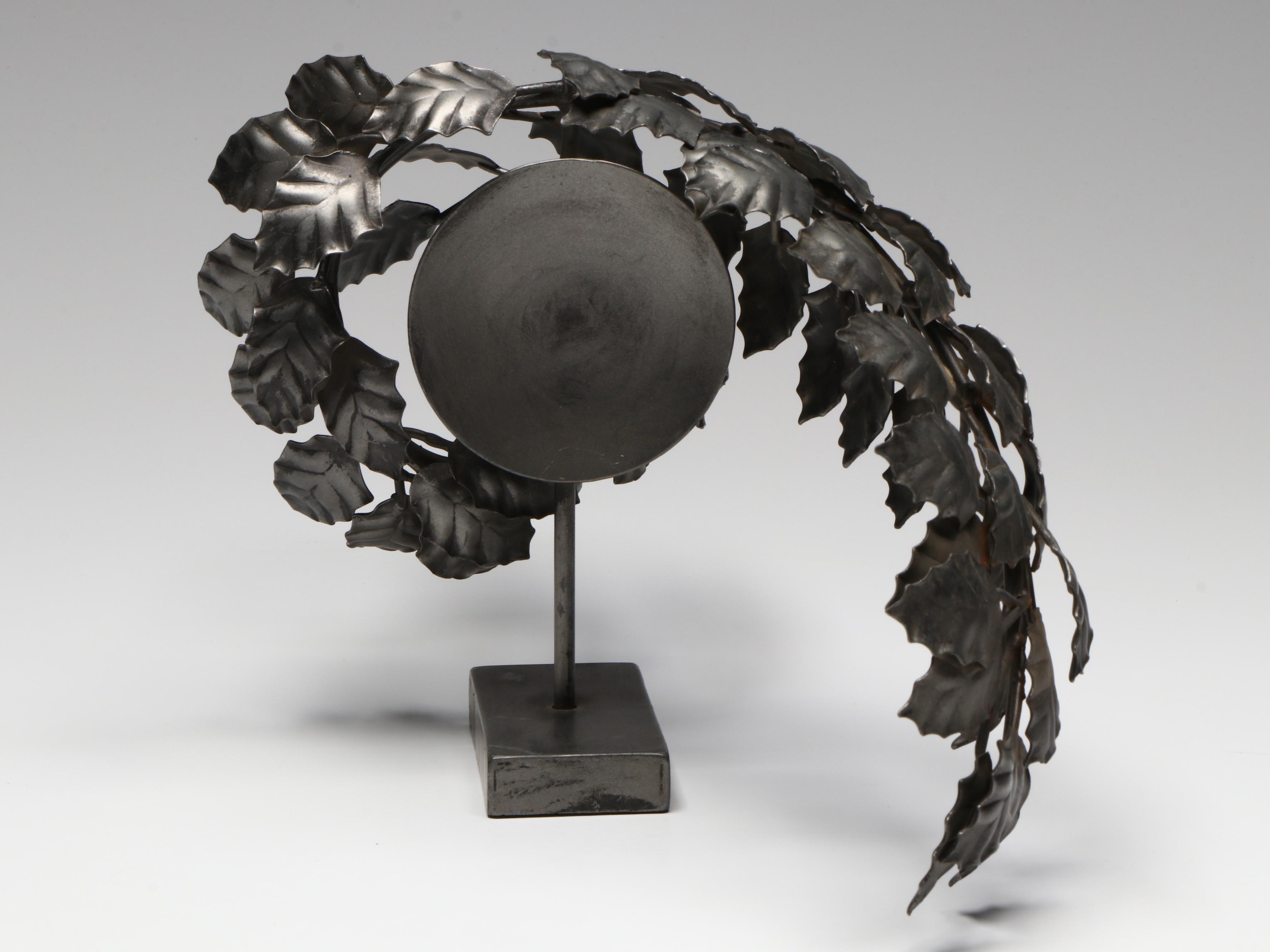 Vining Wrought Metal Candle Wall Sconces