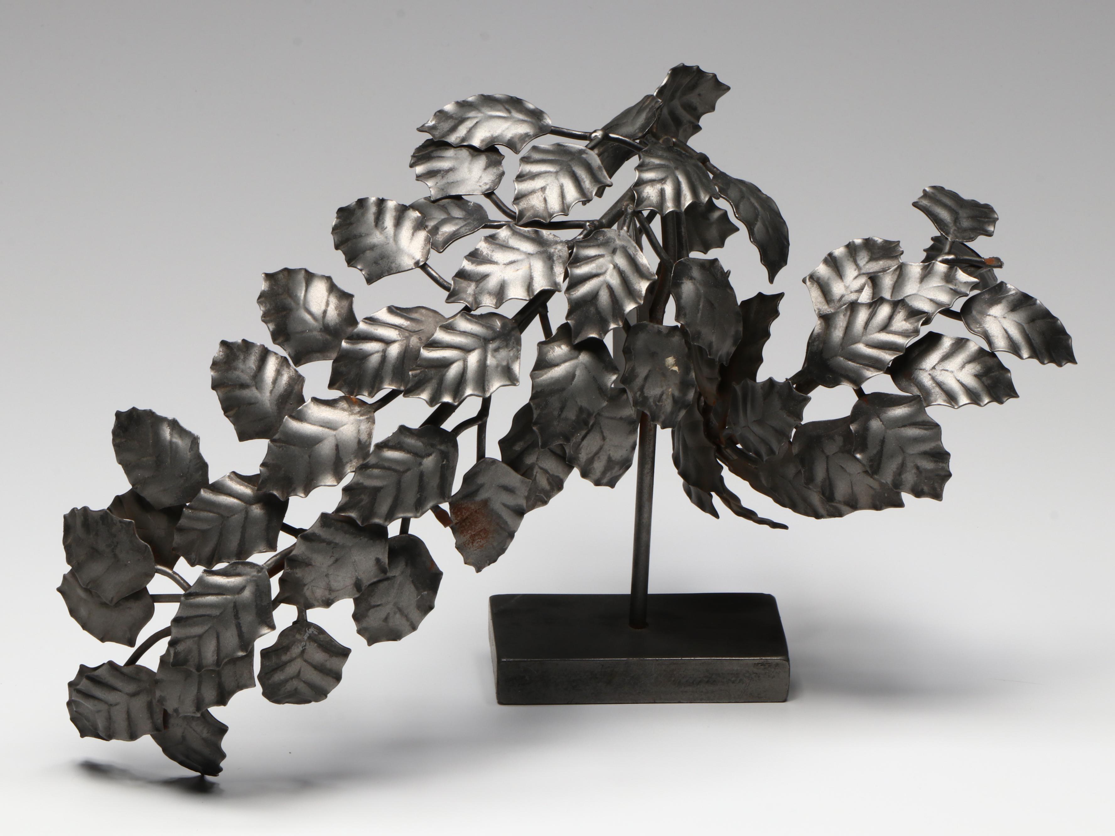 Vining Wrought Metal Candle Wall Sconces