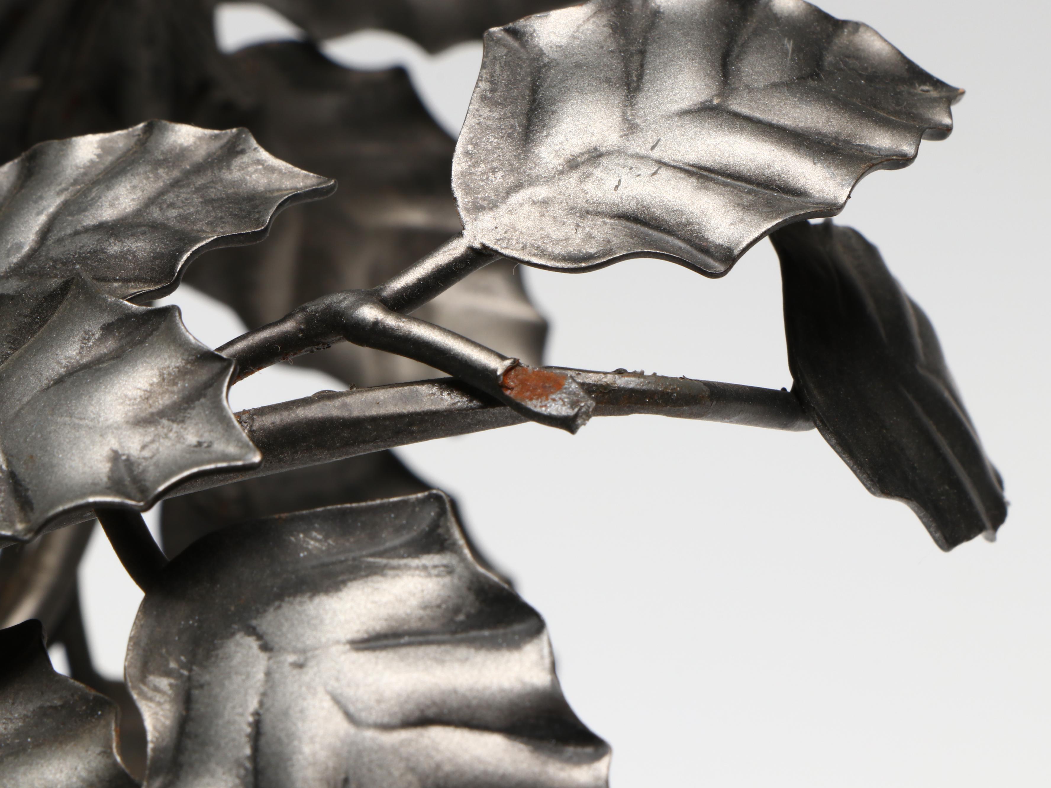 Vining Wrought Metal Candle Wall Sconces