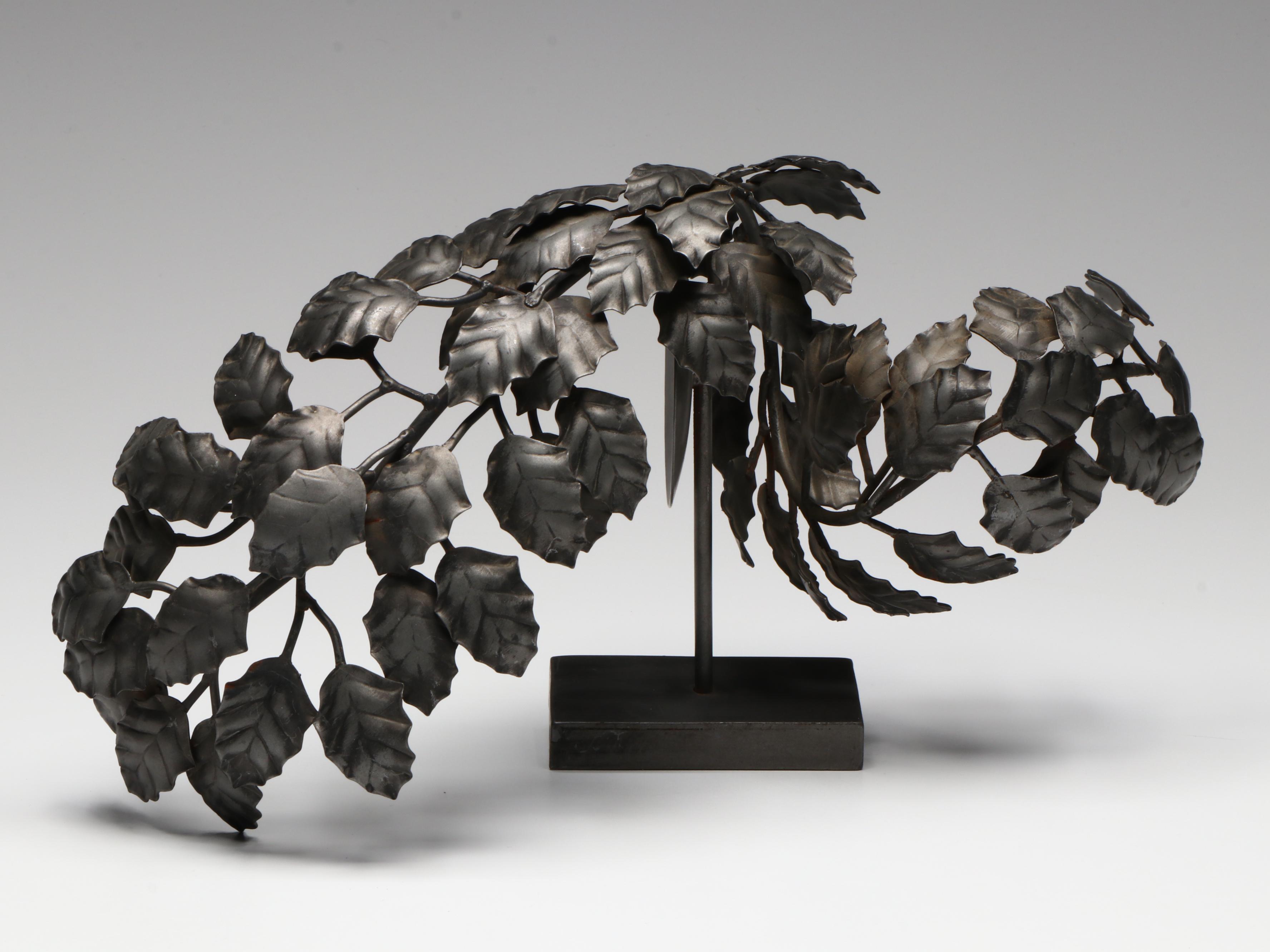 Vining Wrought Metal Candle Wall Sconces