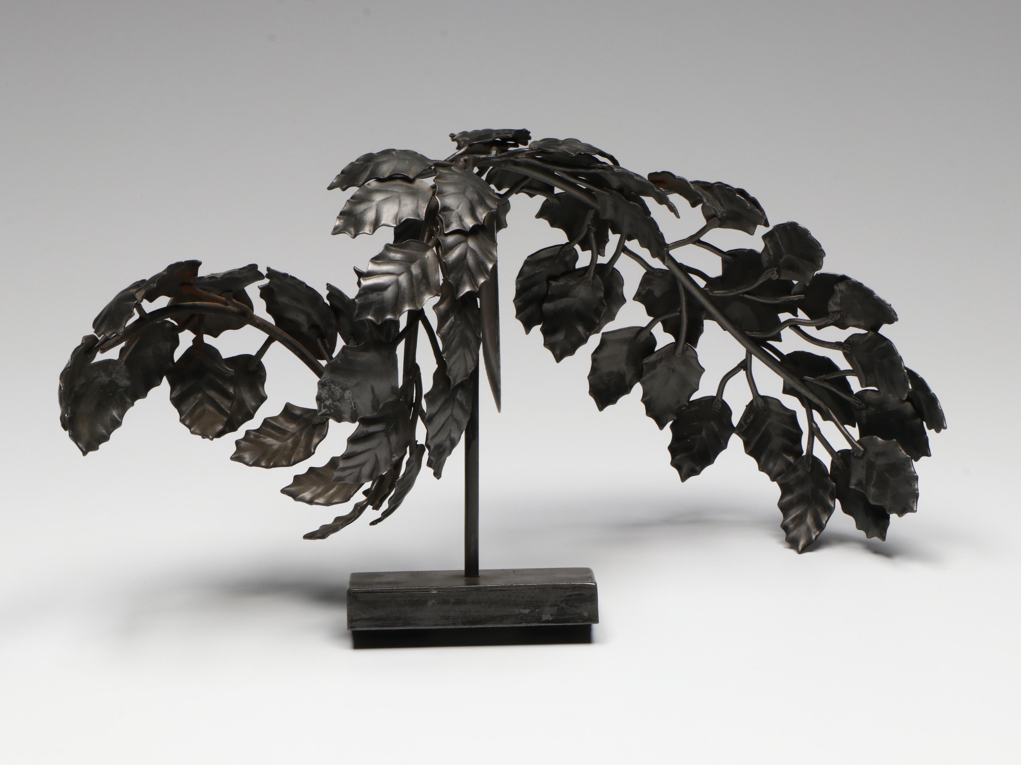 Vining Wrought Metal Candle Wall Sconces