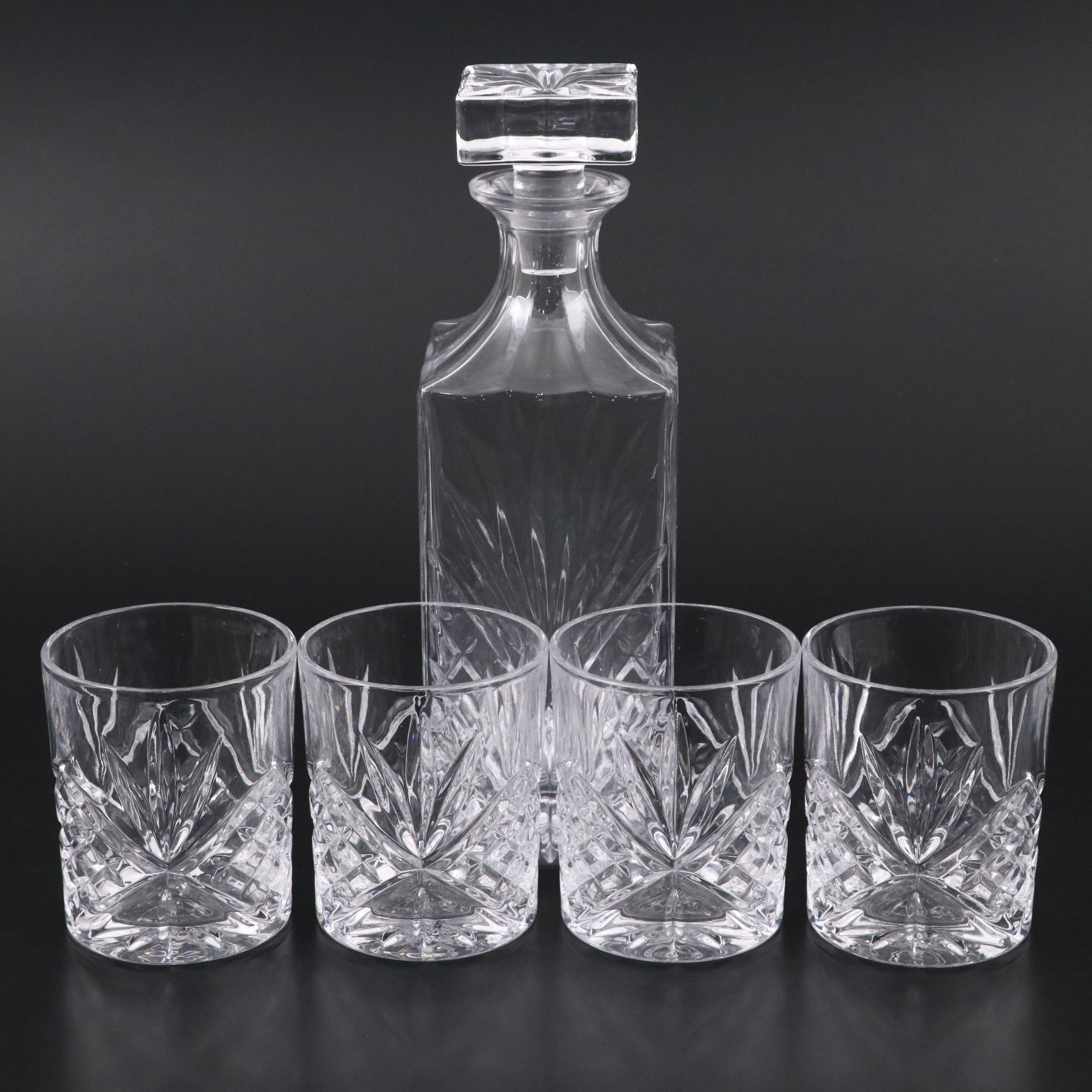 Godinger "Dublin" Crystal Whiskey Decanter Set