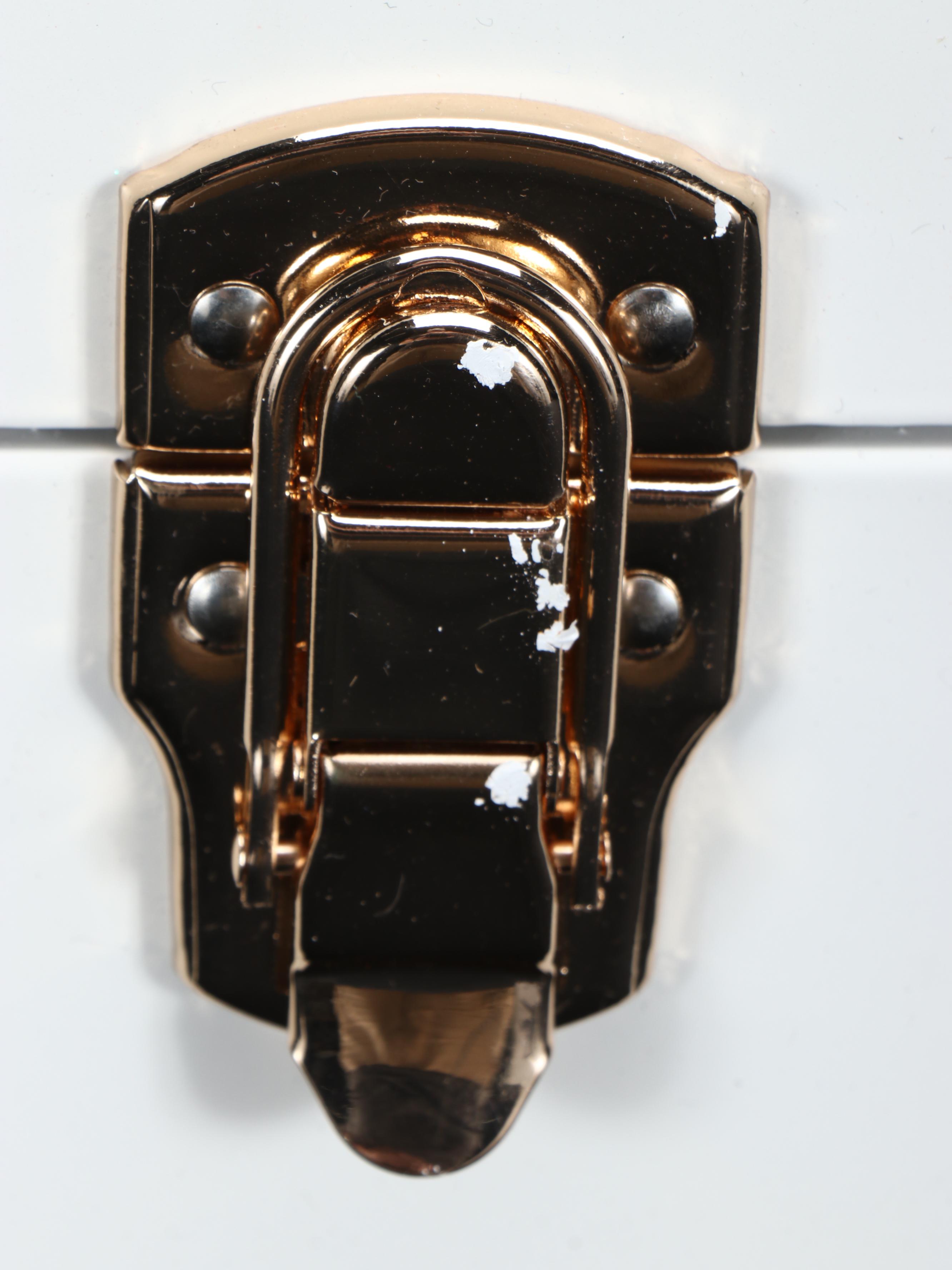 Pair of Beautify White Metal Trunks