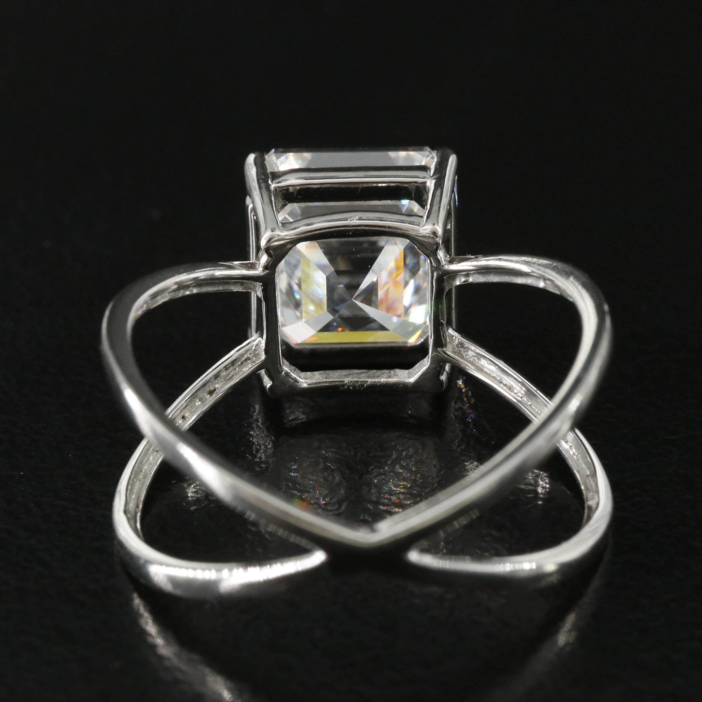 Platinum 4.03 CT Lab Grown Diamond Solitaire Ring with IGI Report