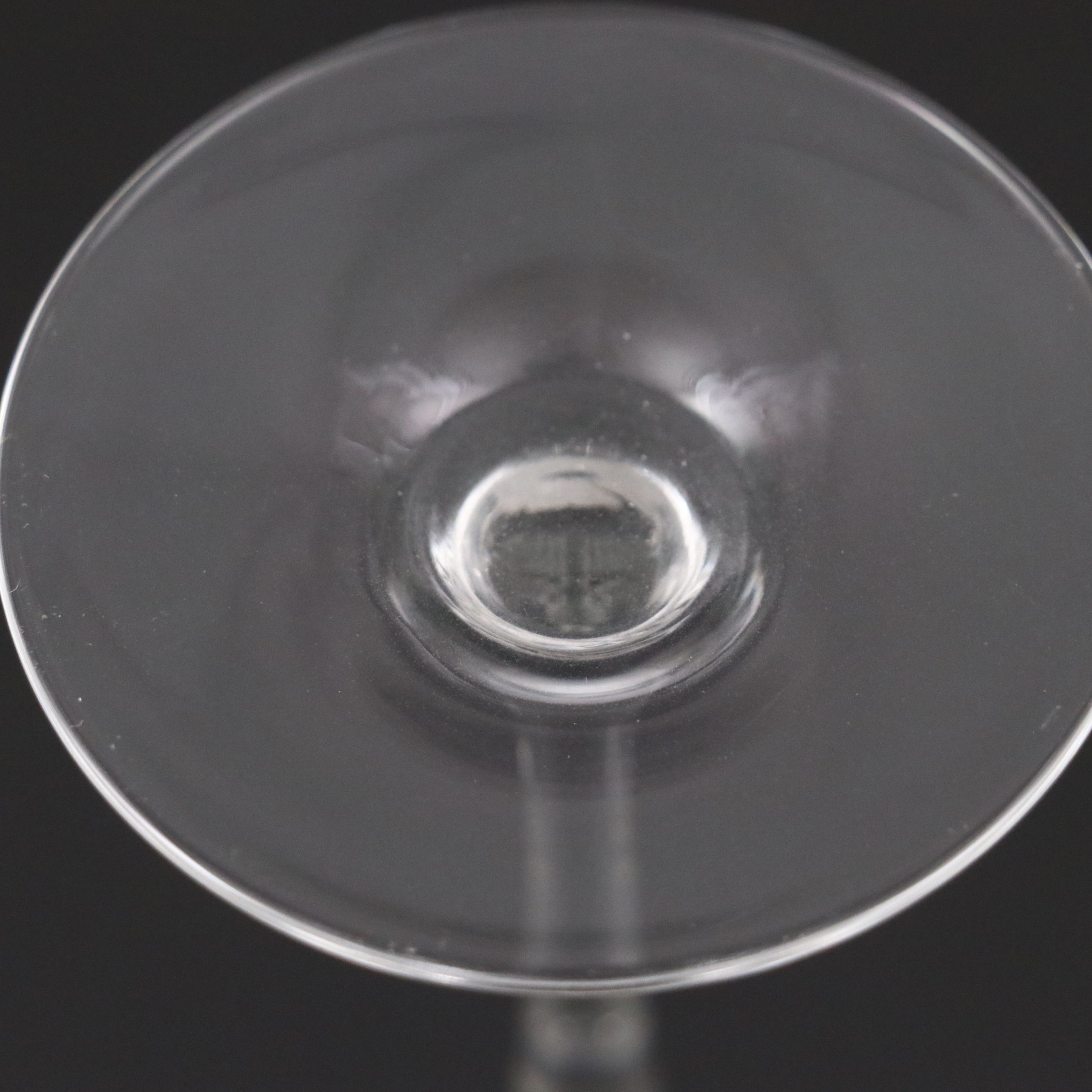 Frosted Stem Glass Champagne and Wine Glasses