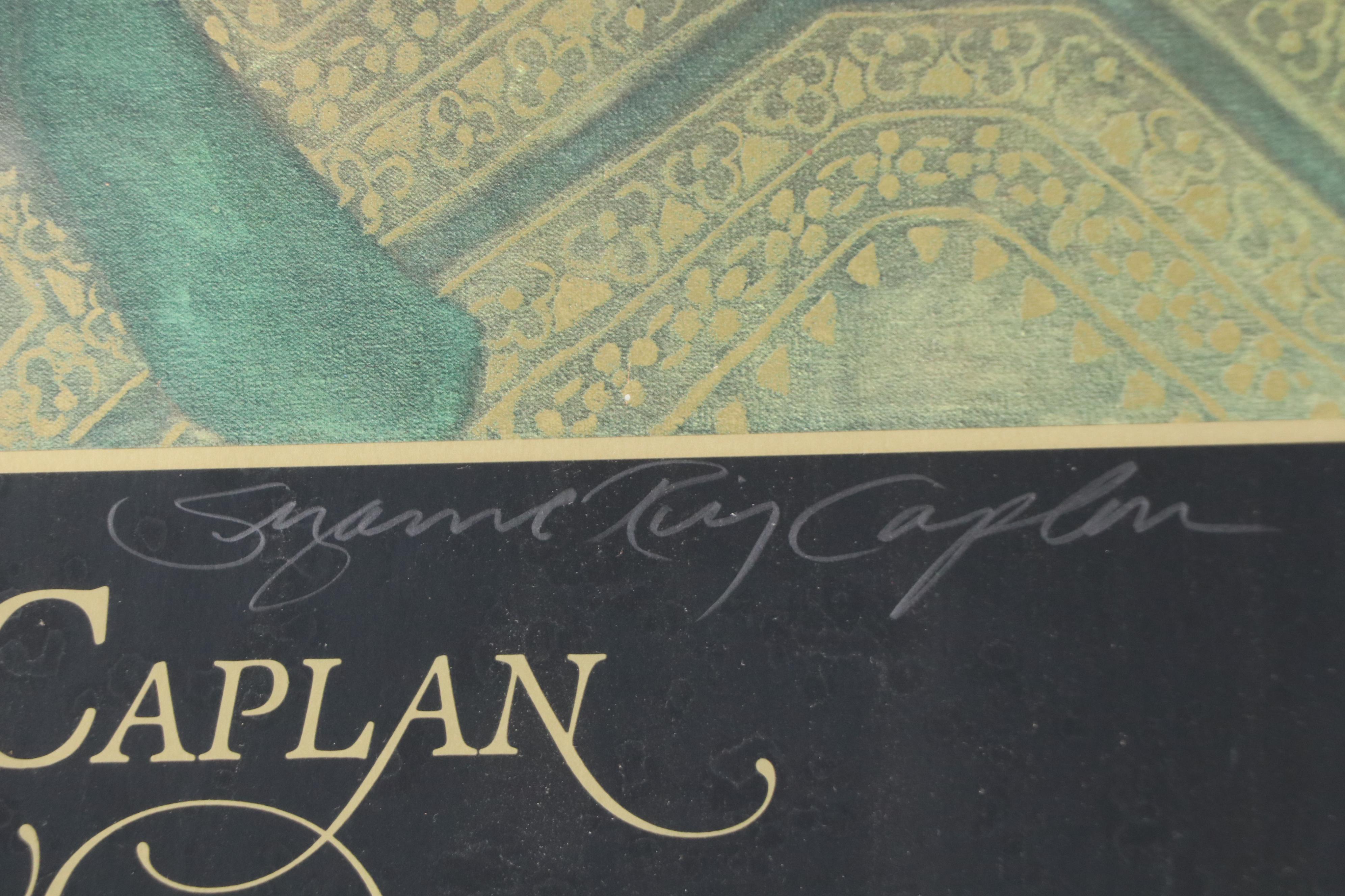 Signed Exhibition Offset Lithograph Poster For Suzanne Ring Caplan