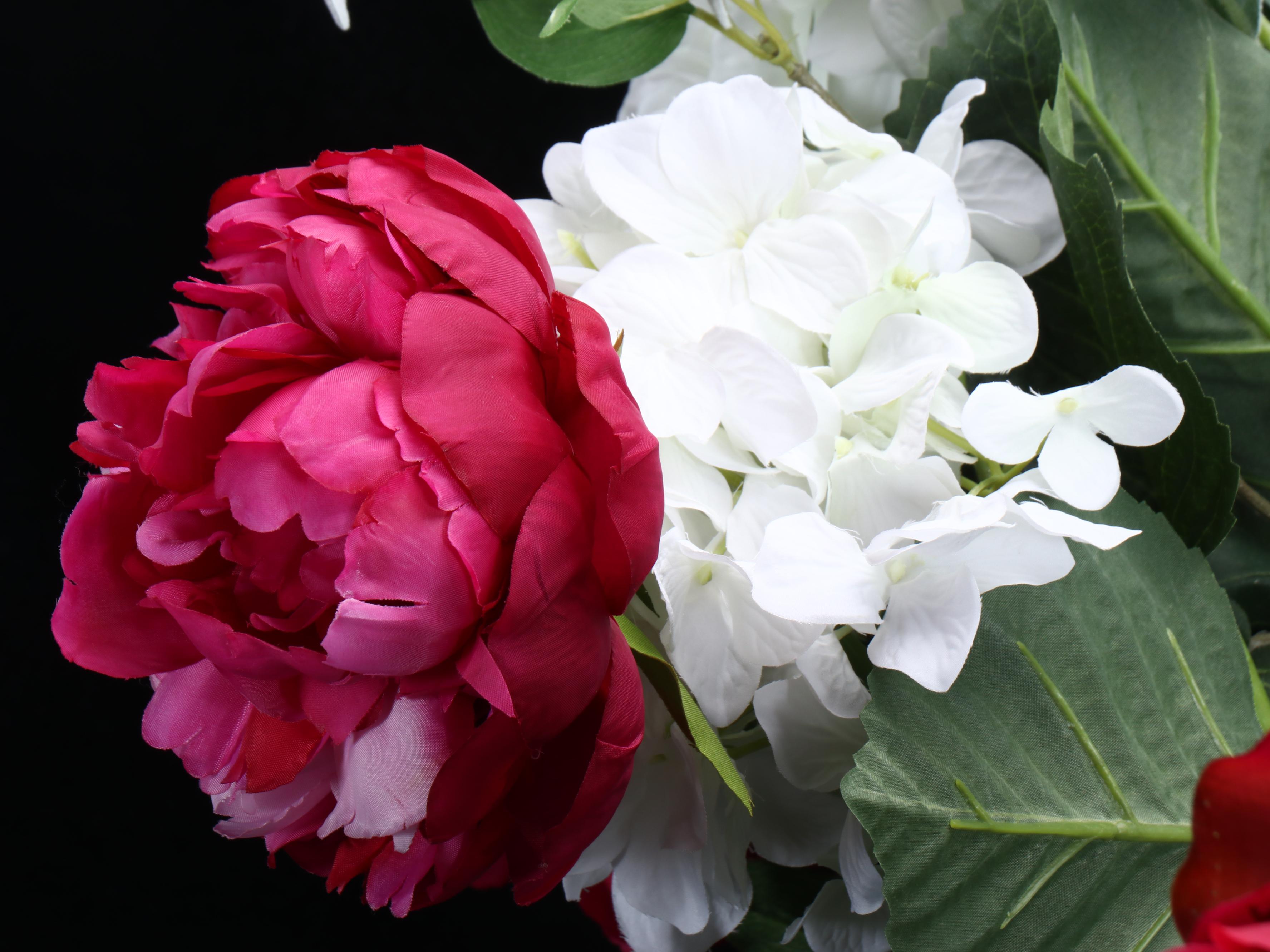 Ceramic Vase with Artificial Flowers