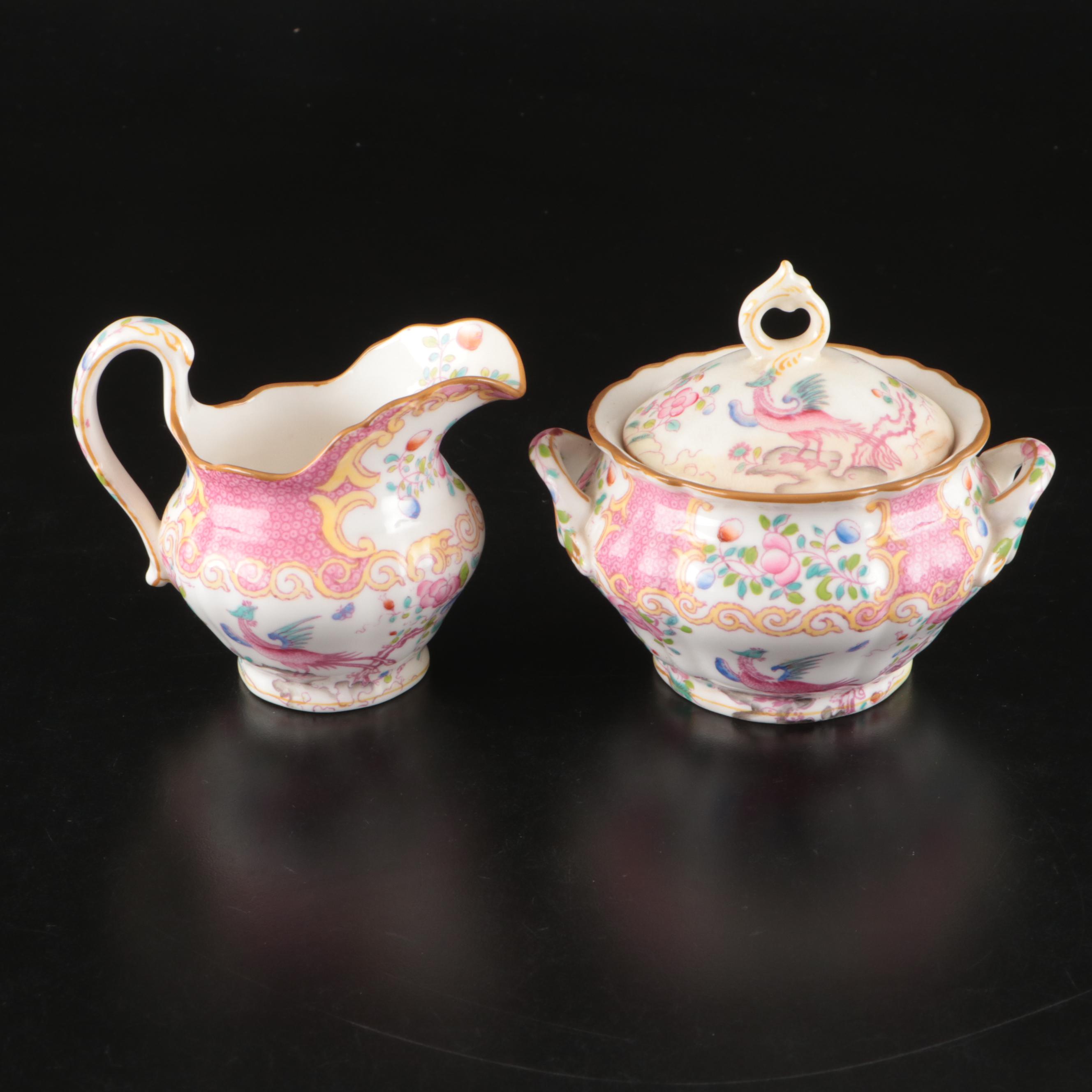 Tuscan Bone China with Minton Porcelain Chinoiserie Teaware