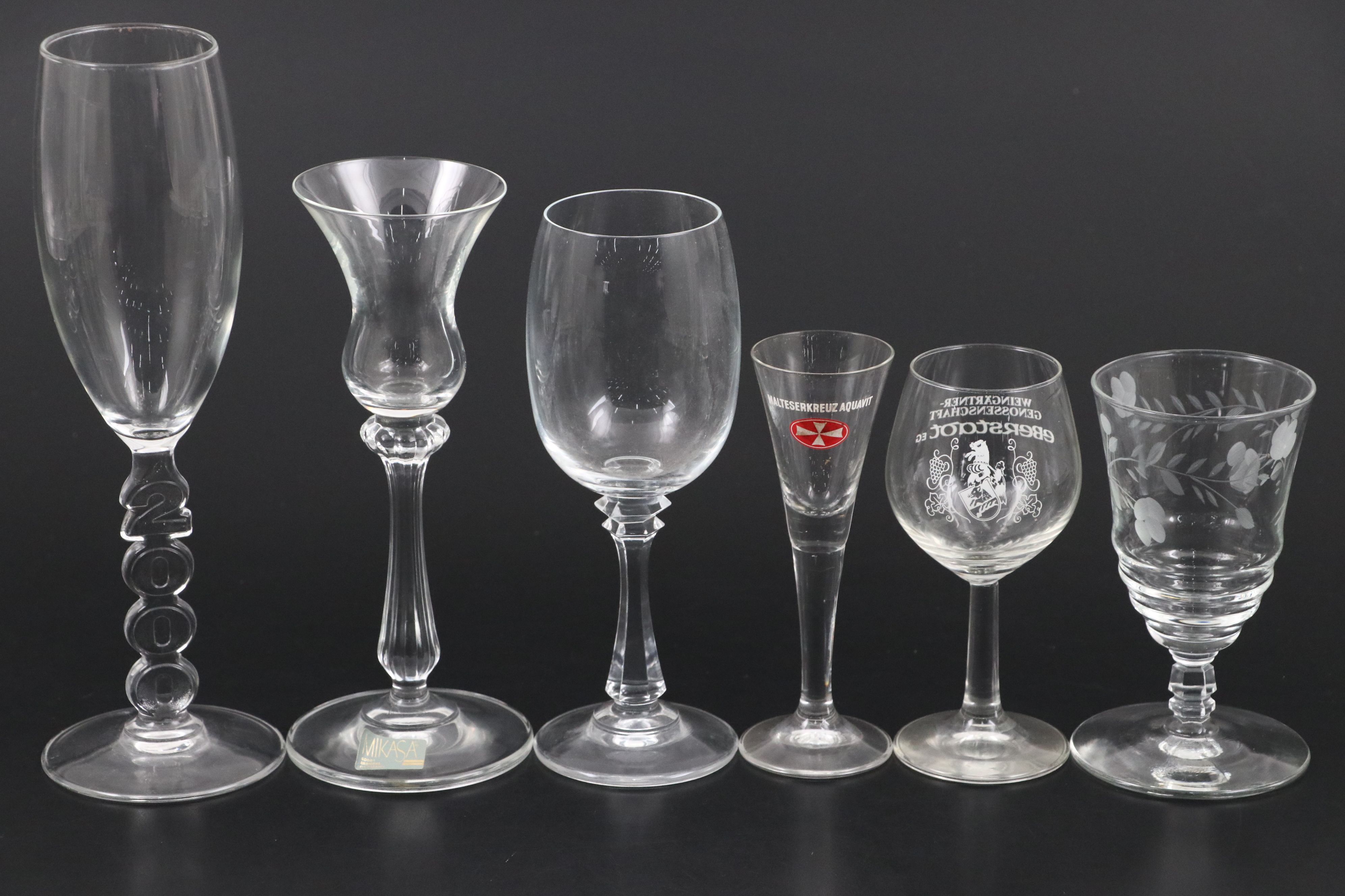 Mikasa, Towle, Rock Sharpe and Other Glass Stemware