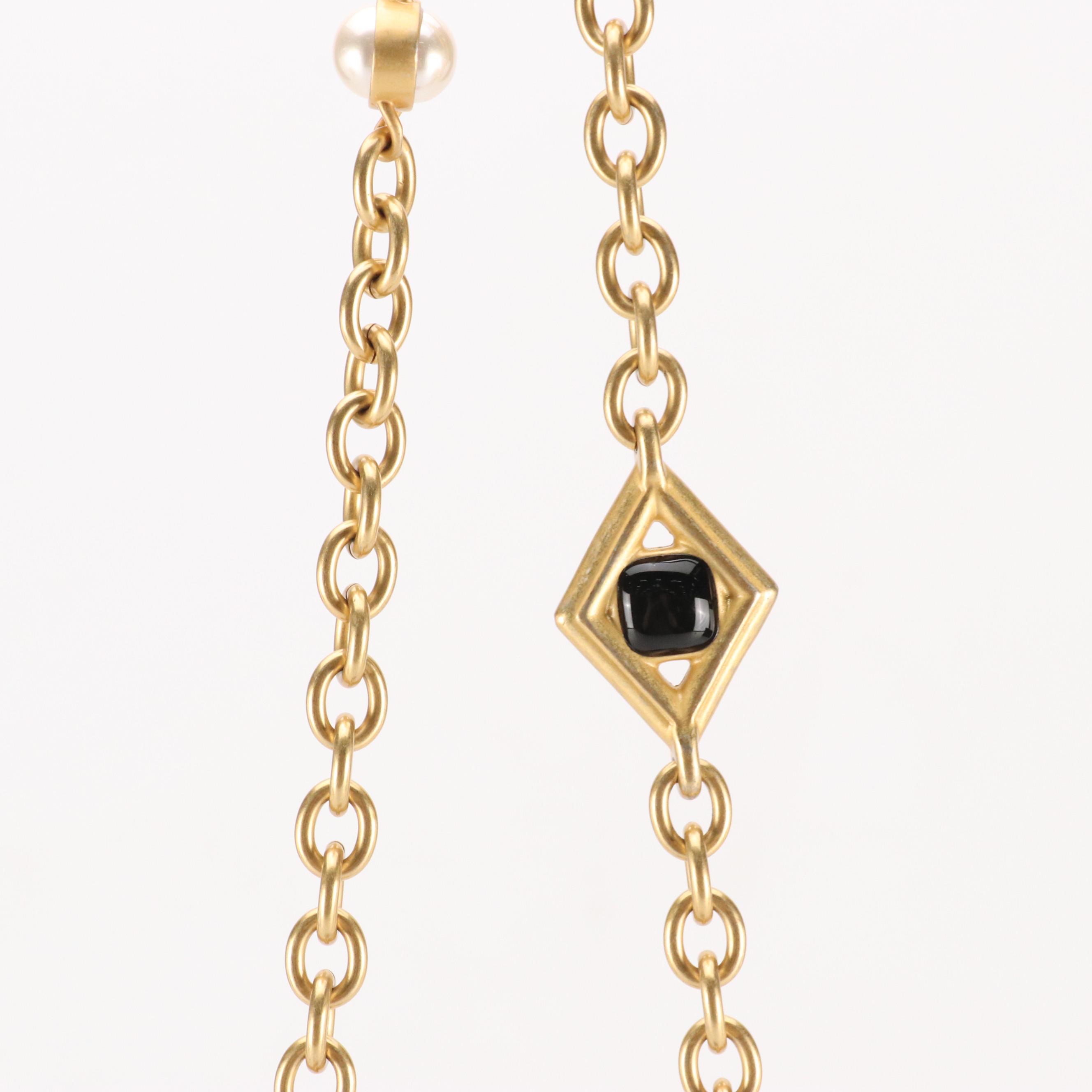 Chanel Charm Me Pearl Chain Strap Mini Flap Bag in Black Lambskin Leather