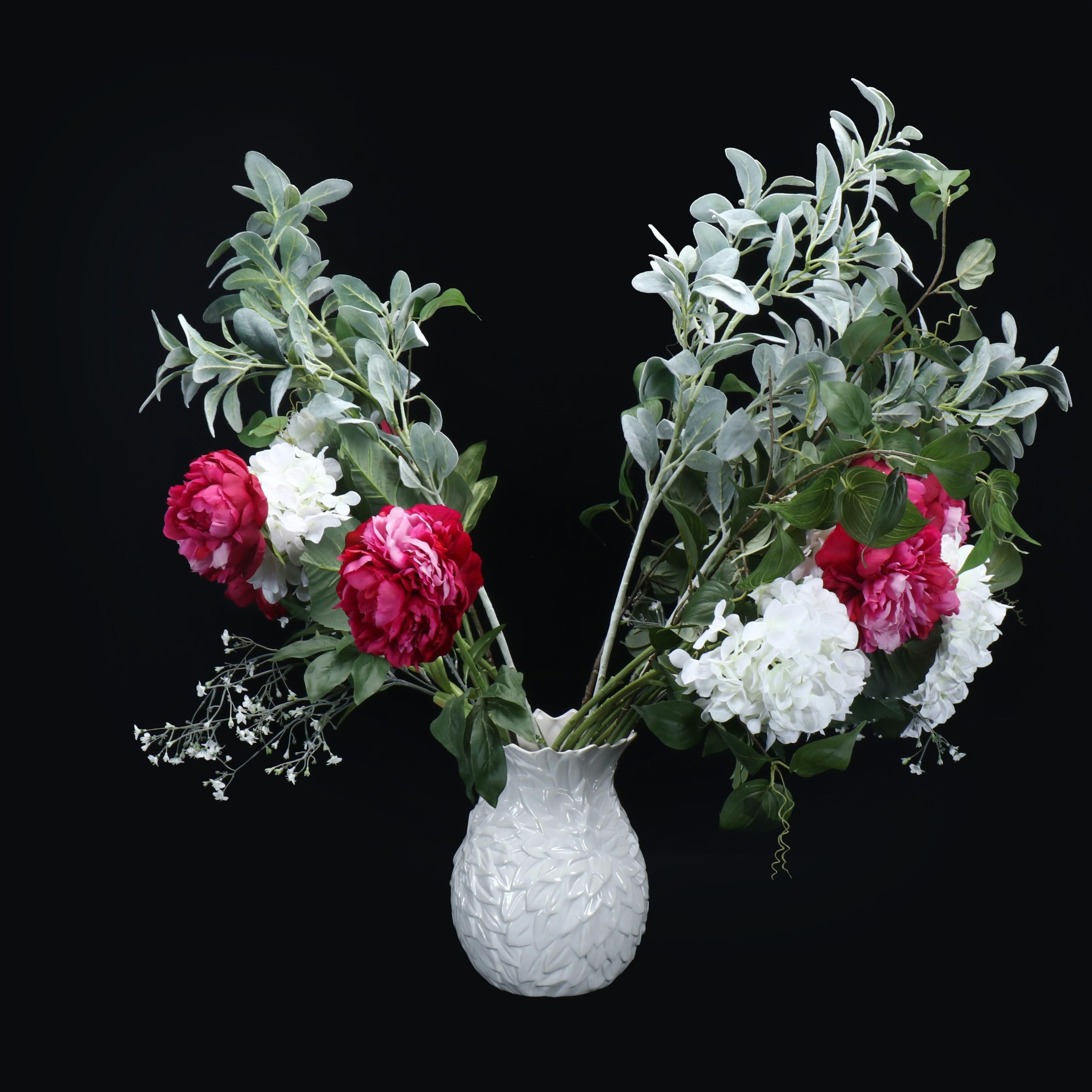 Ceramic Vase with Artificial Flowers