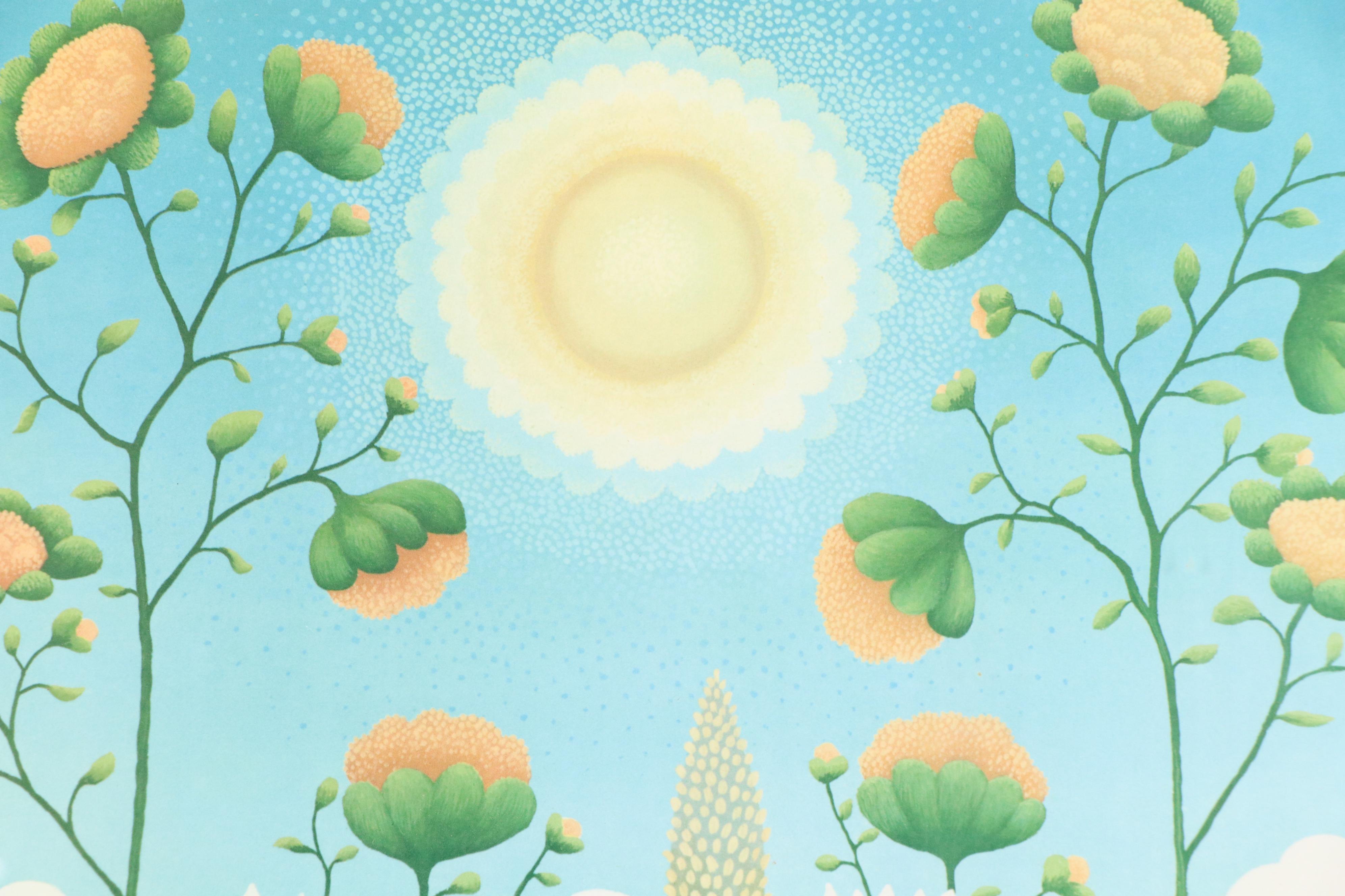 Giclée "Flowers and Sky" After Ivan Rabuzin