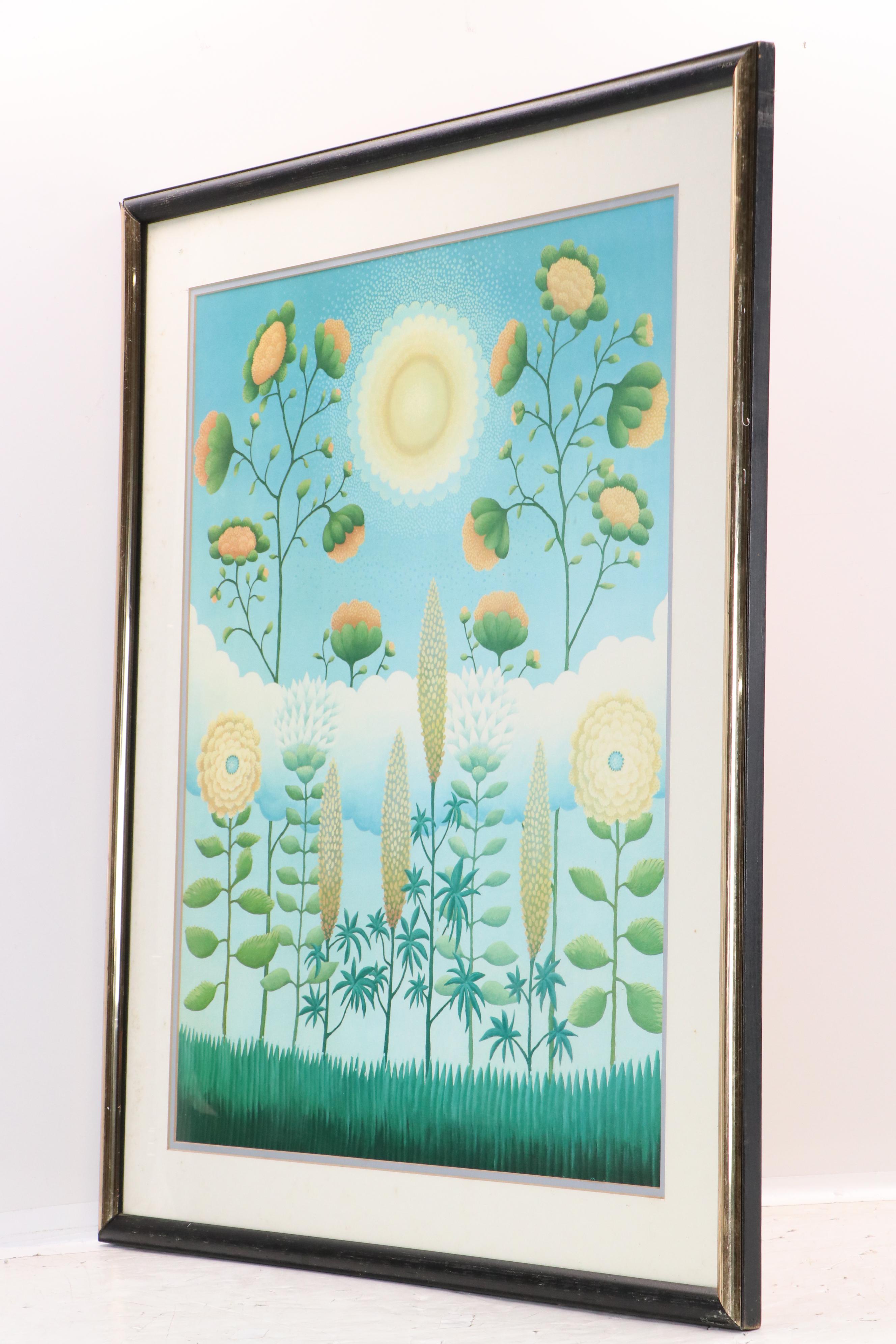 Giclée "Flowers and Sky" After Ivan Rabuzin