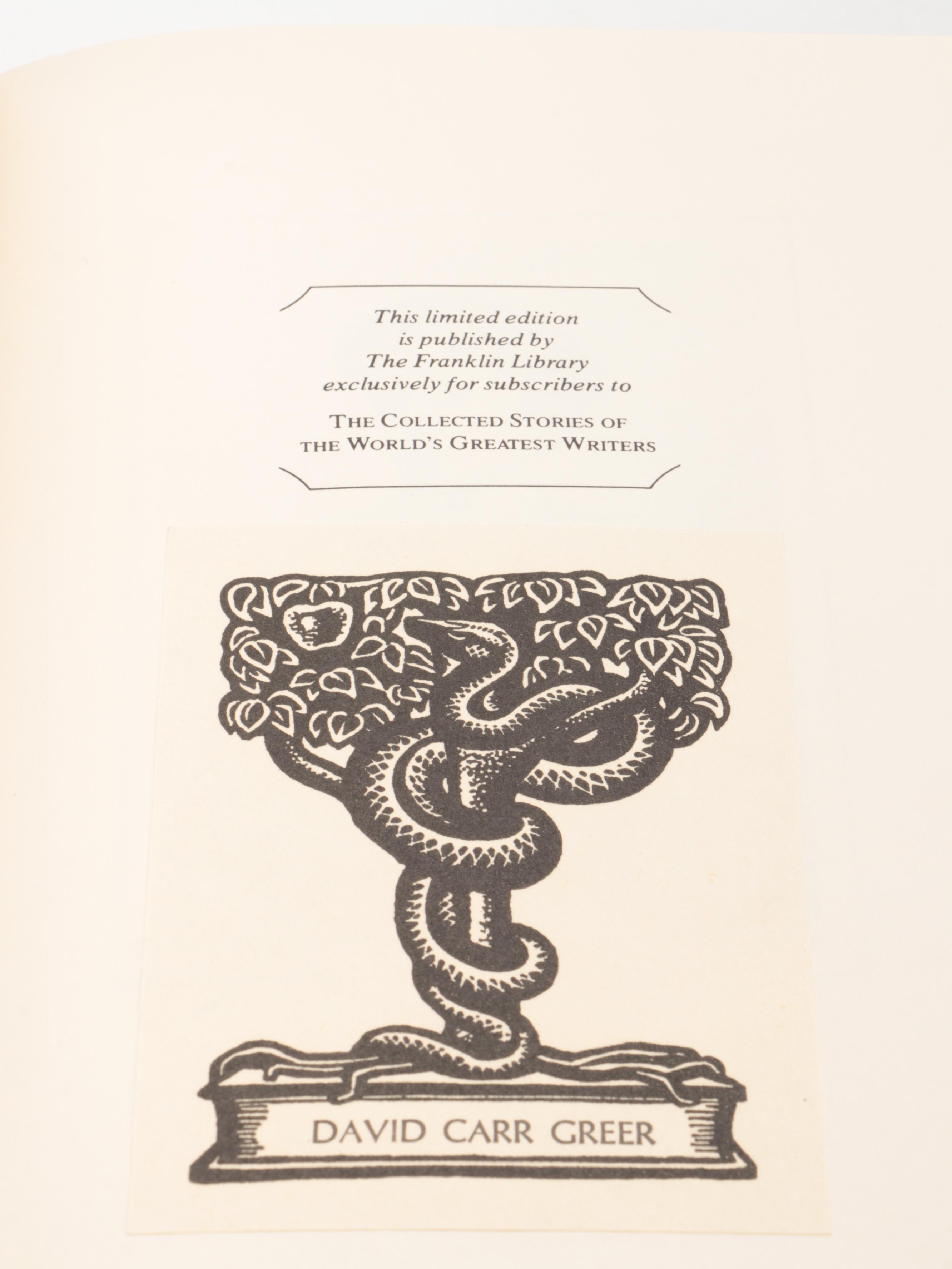 Franklin Library "Here Lies: Collected Stories" by Dorothy Parker and More Books