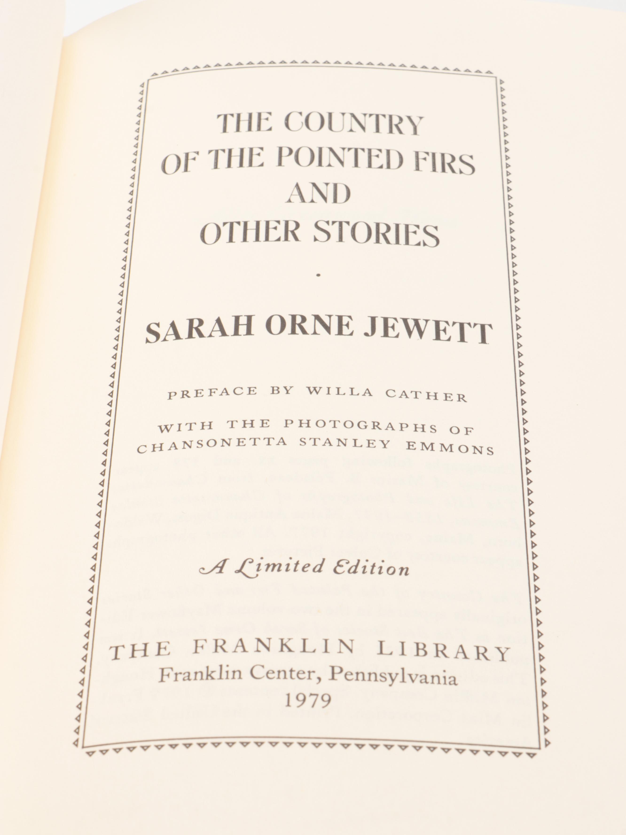 Franklin Library "Here Lies: Collected Stories" by Dorothy Parker and More Books