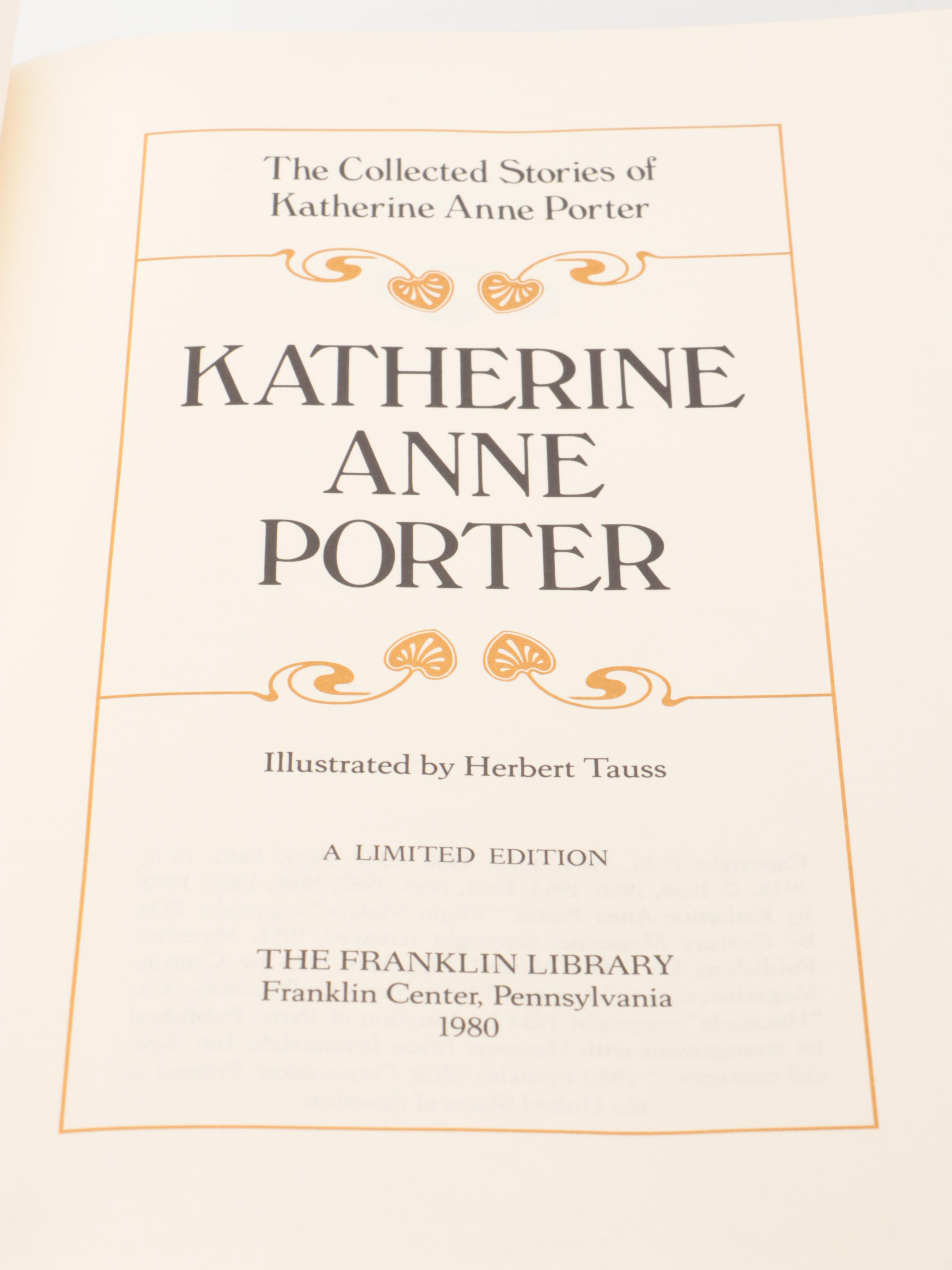 Franklin Library "Here Lies: Collected Stories" by Dorothy Parker and More Books