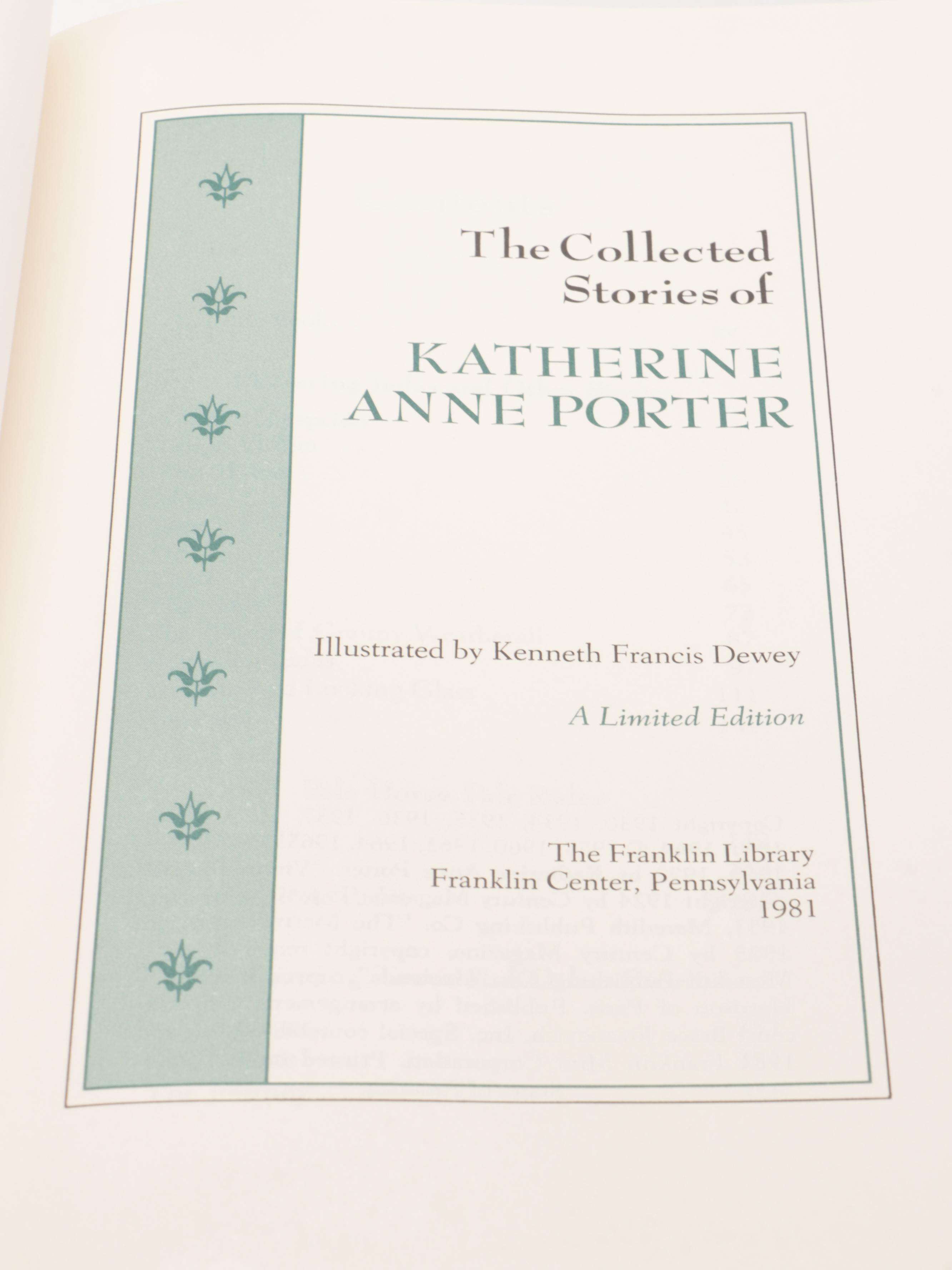 Franklin Library "Here Lies: Collected Stories" by Dorothy Parker and More Books