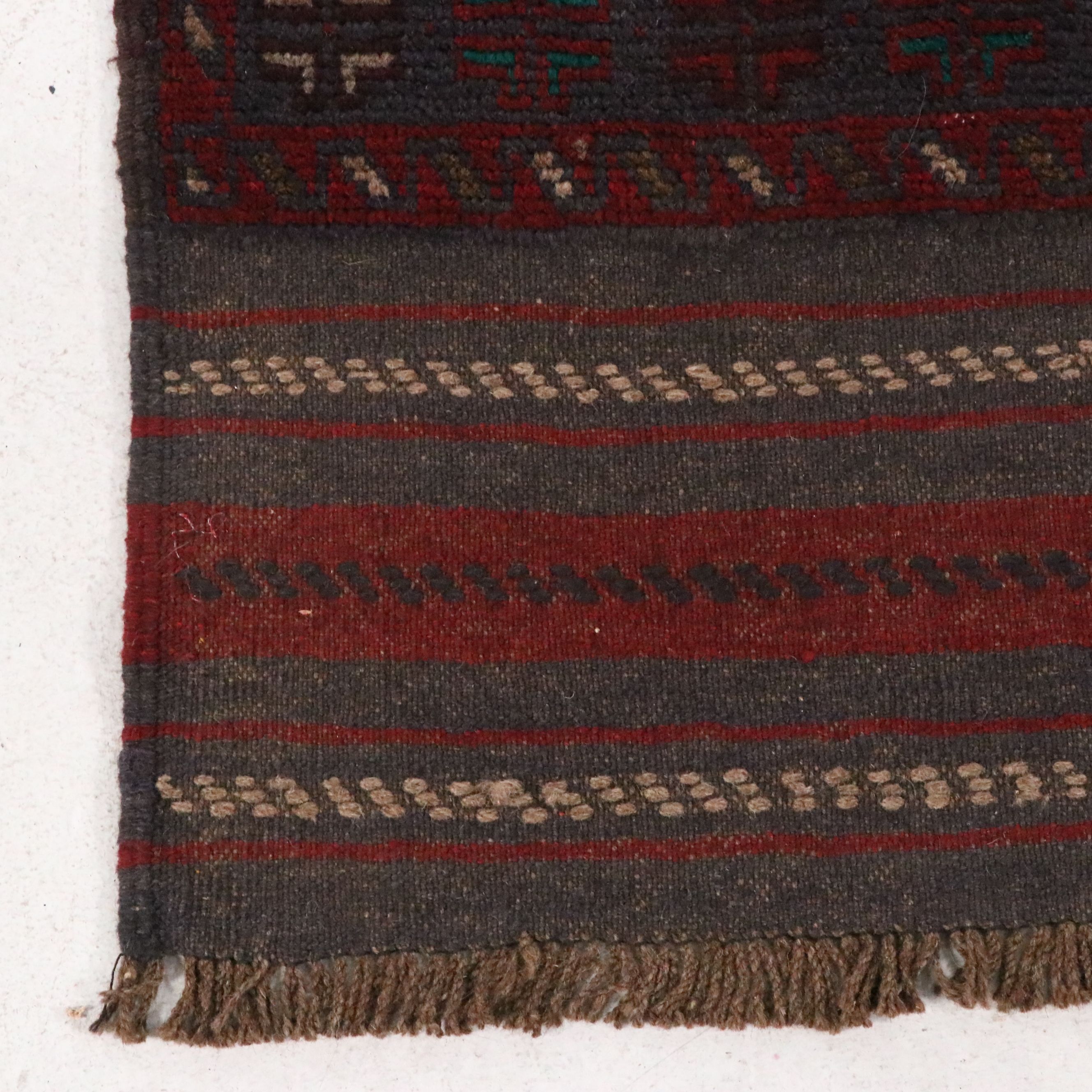 2'1 x 11'8 Handwoven Afghan Mashwani Carpet Runner