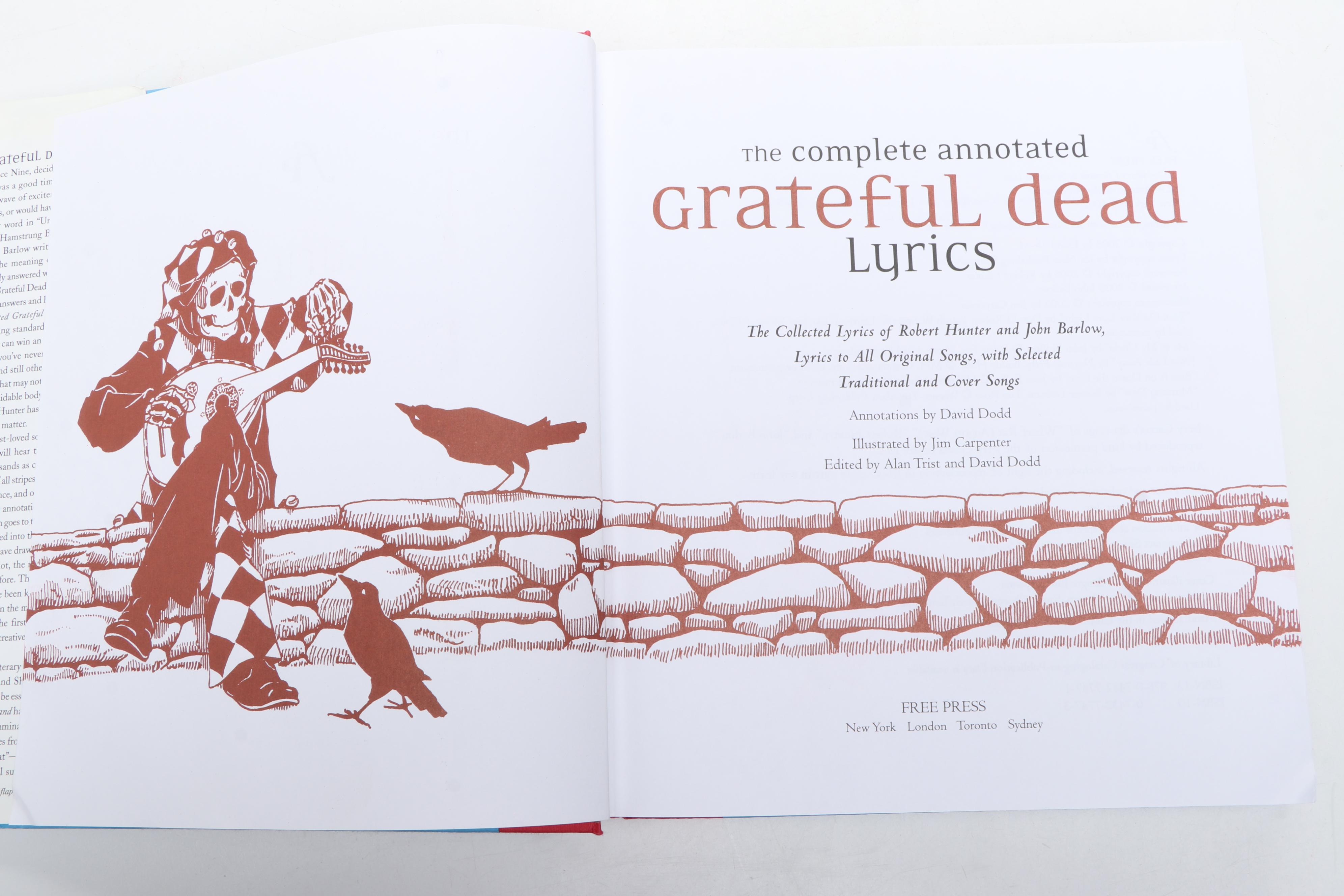 Vintage Travel Alarm Clocks with Grateful Dead Book and Desk Set